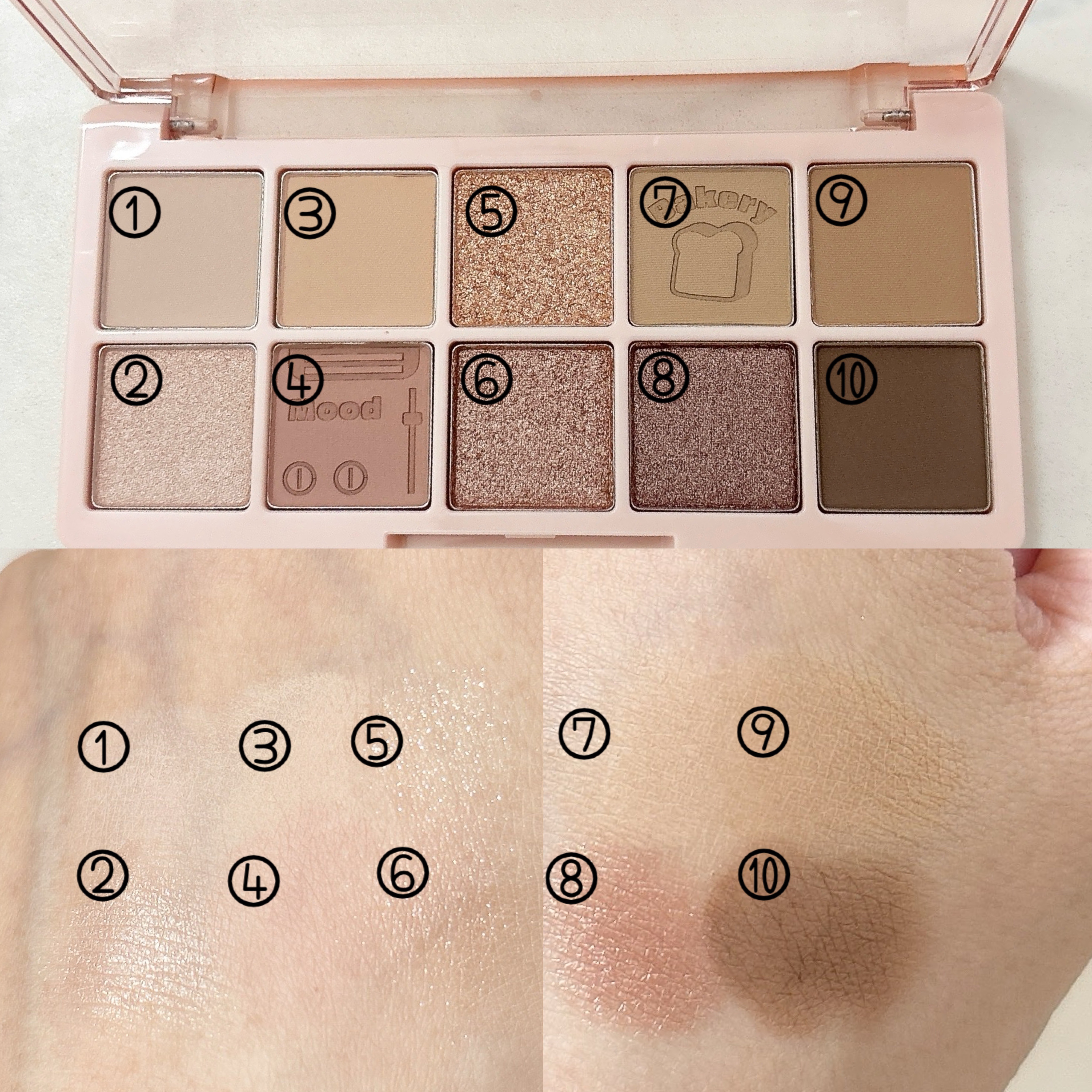 ムードアイズシャドウパレット/INGA/アイシャドウパレットを使ったクチコミ（3枚目）