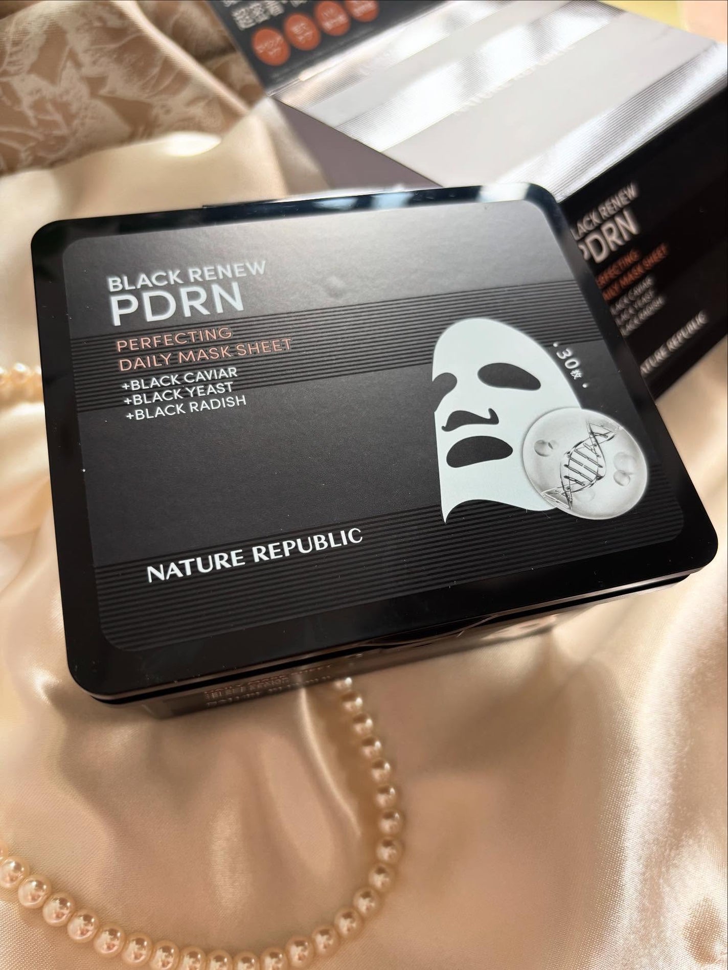 ブラックPDRN デイリーシートマスク/ネイチャーリパブリック/シートマスク・パックを使ったクチコミ(2枚目)