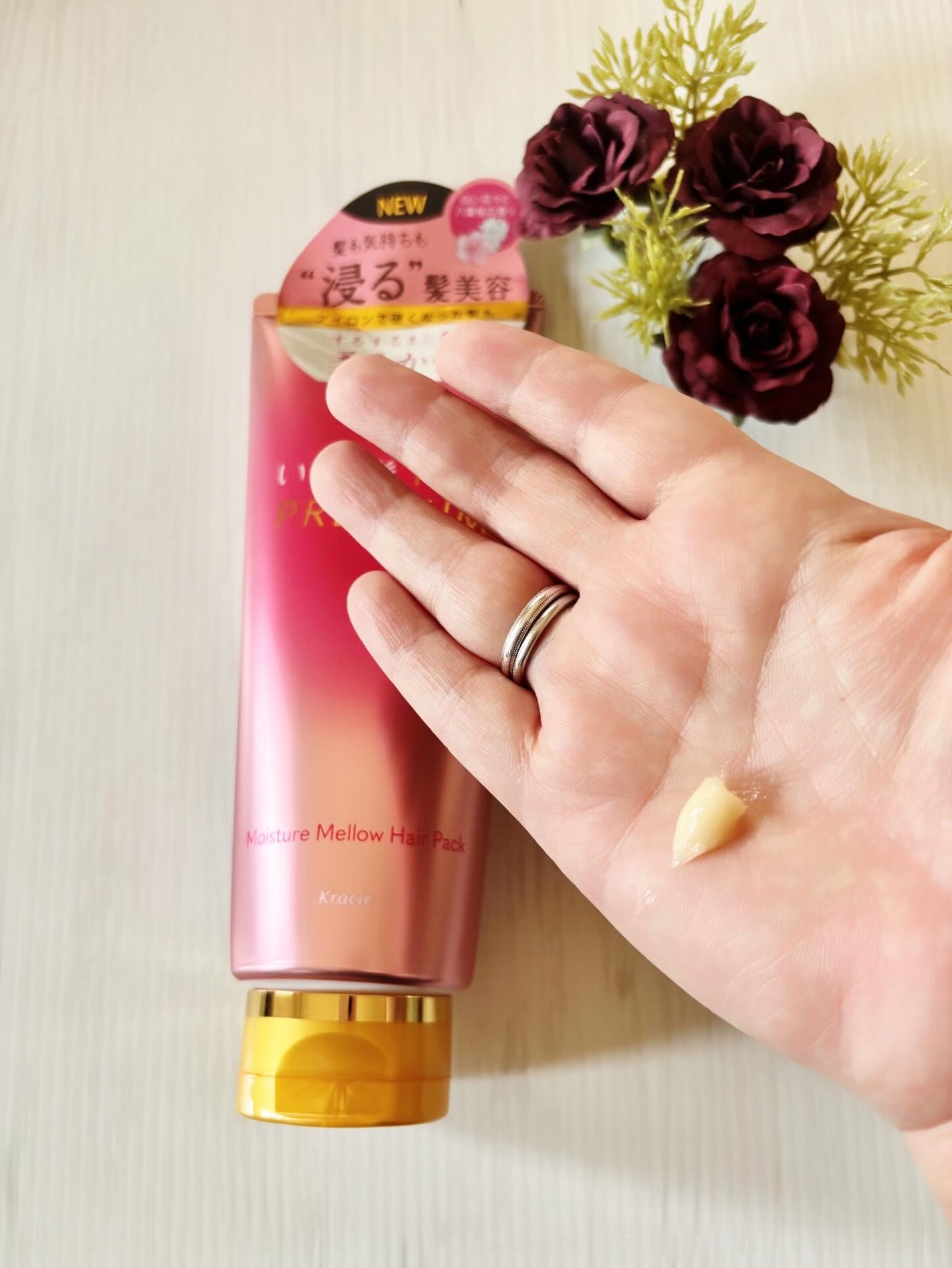 いち髪THE PREMIUMモイスチャーメロウヘアパック/いち髪/ヘアマスク・ヘアパックを使ったクチコミ(2枚目)