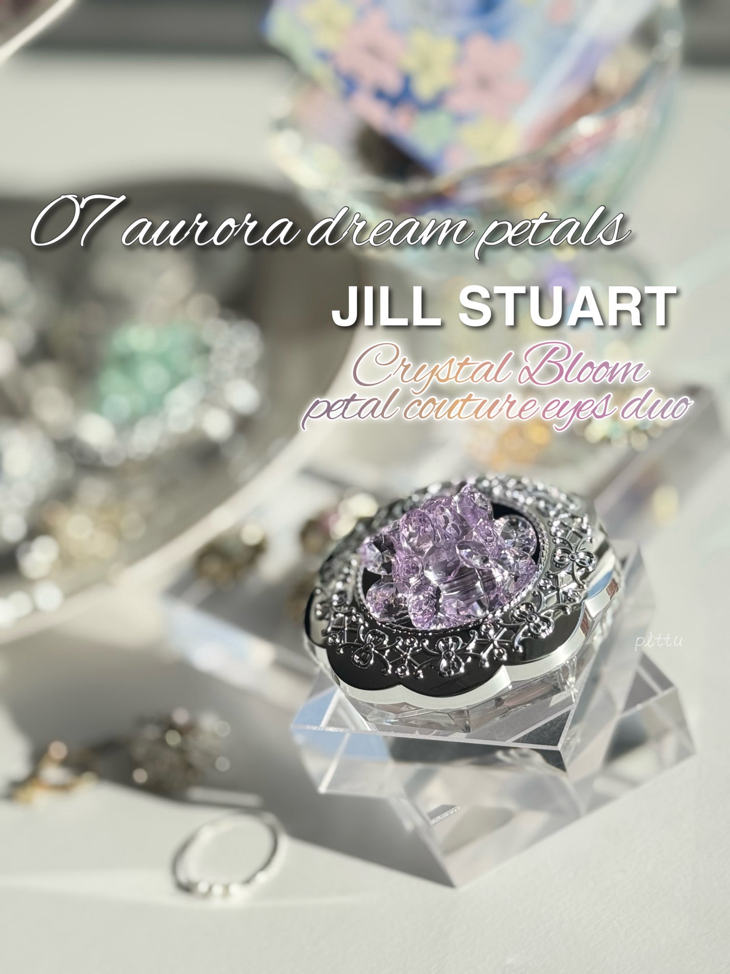 ジルスチュアート クリスタルブルーム ペタルクチュールアイズ デュオ/JILL STUART/アイシャドウパレットを使ったクチコミ(1枚目)