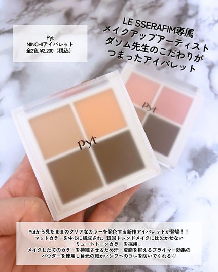 NINCHI EYEPALETTE/Pyt/アイシャドウパレットを使ったクチコミ(2枚目)