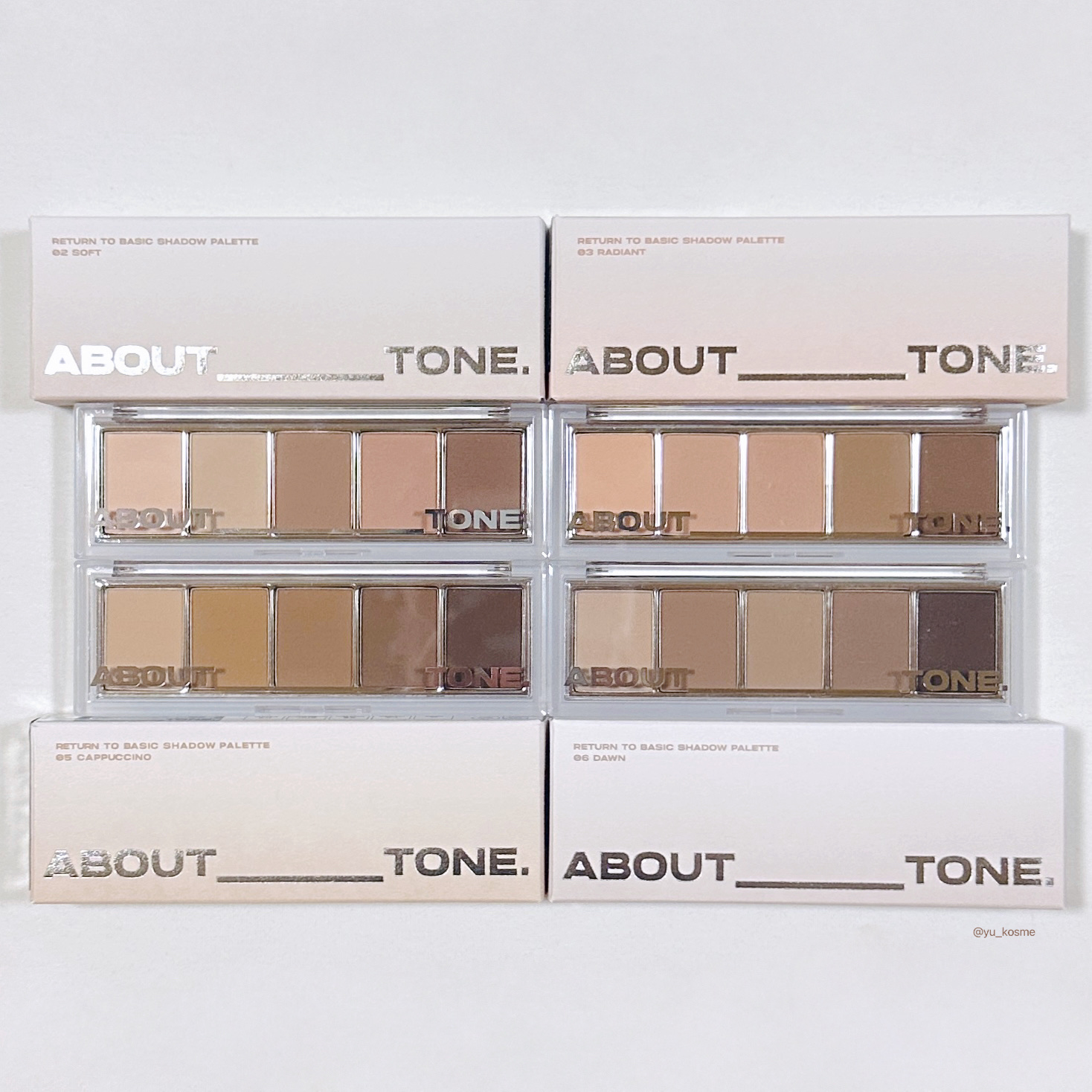 リターントゥーベーシックシャドウパレット/ABOUT TONE/アイシャドウパレットを使ったクチコミ（1枚目）