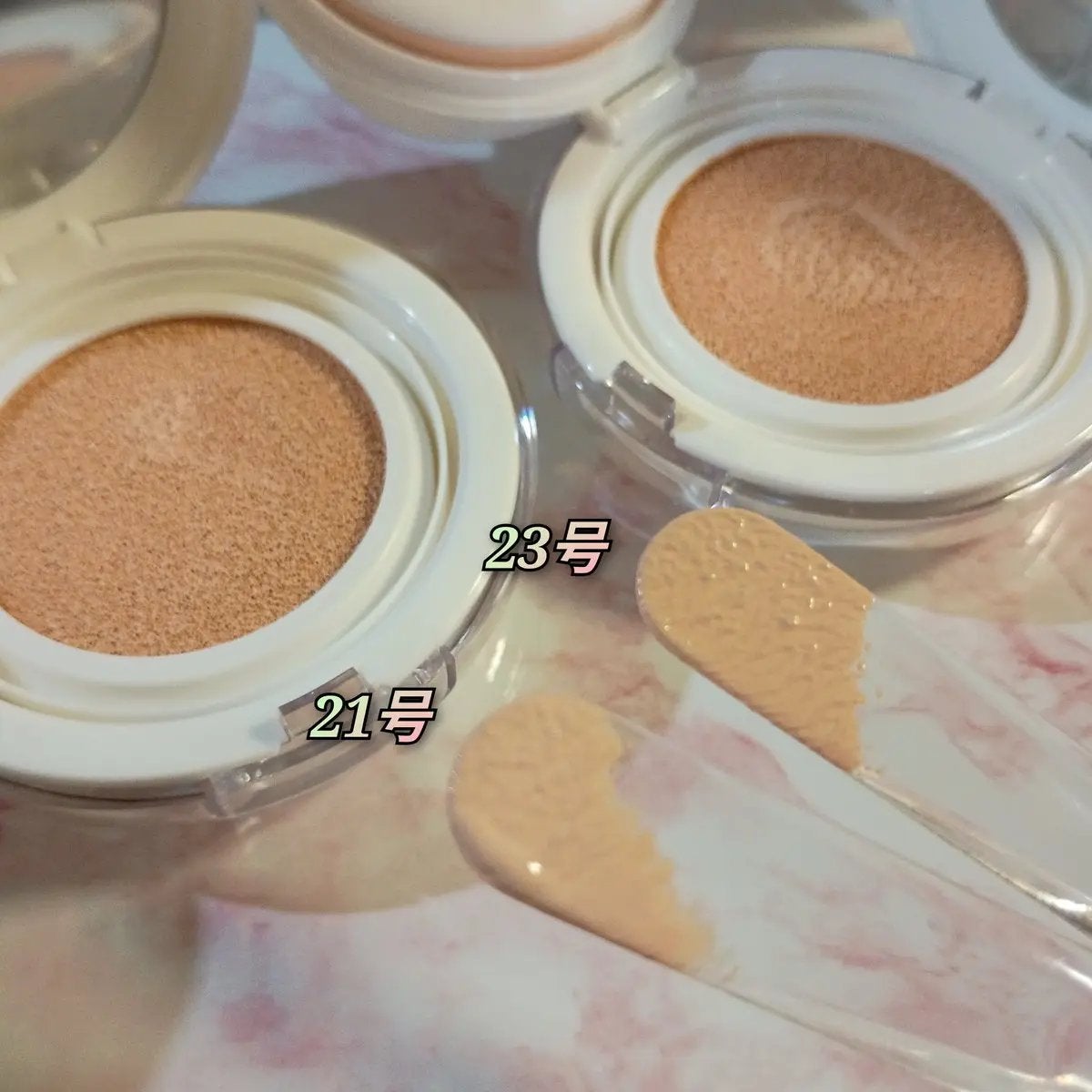 センシティブピュア&ピュアクッション/SAM'U/クッションファンデーションを使ったクチコミ(3枚目)