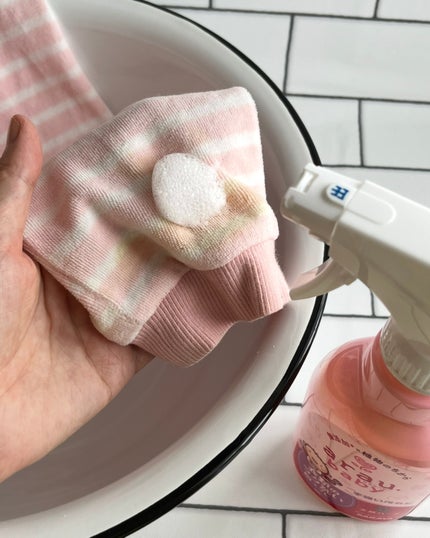 衣類のラク洗い泡スプレー/arau.baby (アラウ ベビー)/洗濯洗剤を使ったクチコミ(2枚目)