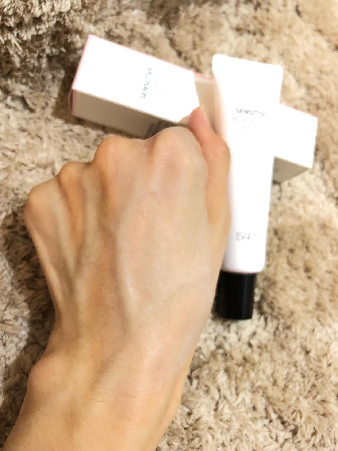 センシティブピュア＆ピュアスキンティント/SAM'U/化粧下地を使ったクチコミ（3枚目）