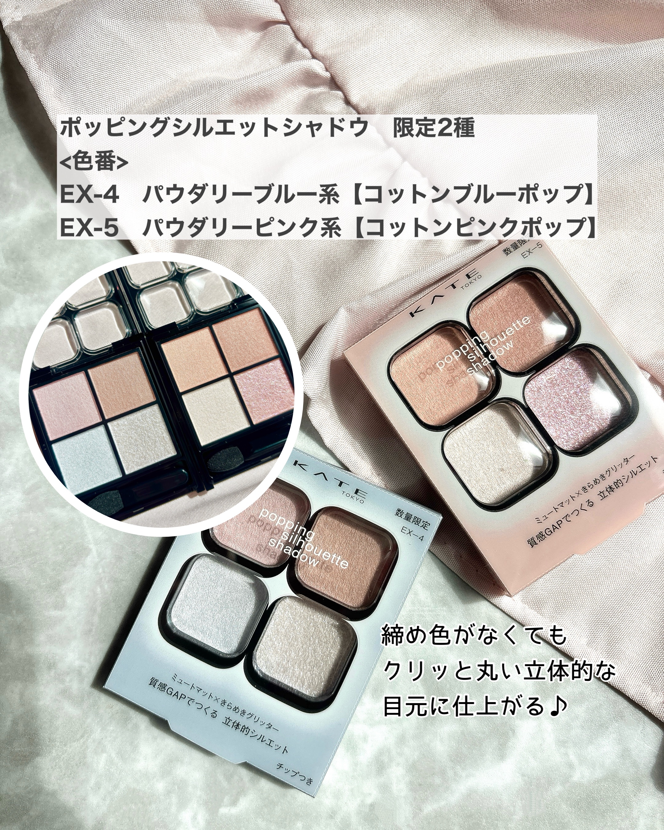 ケイト ポッピングシルエットシャドウ/KATE/アイシャドウパレットを使ったクチコミ（2枚目）