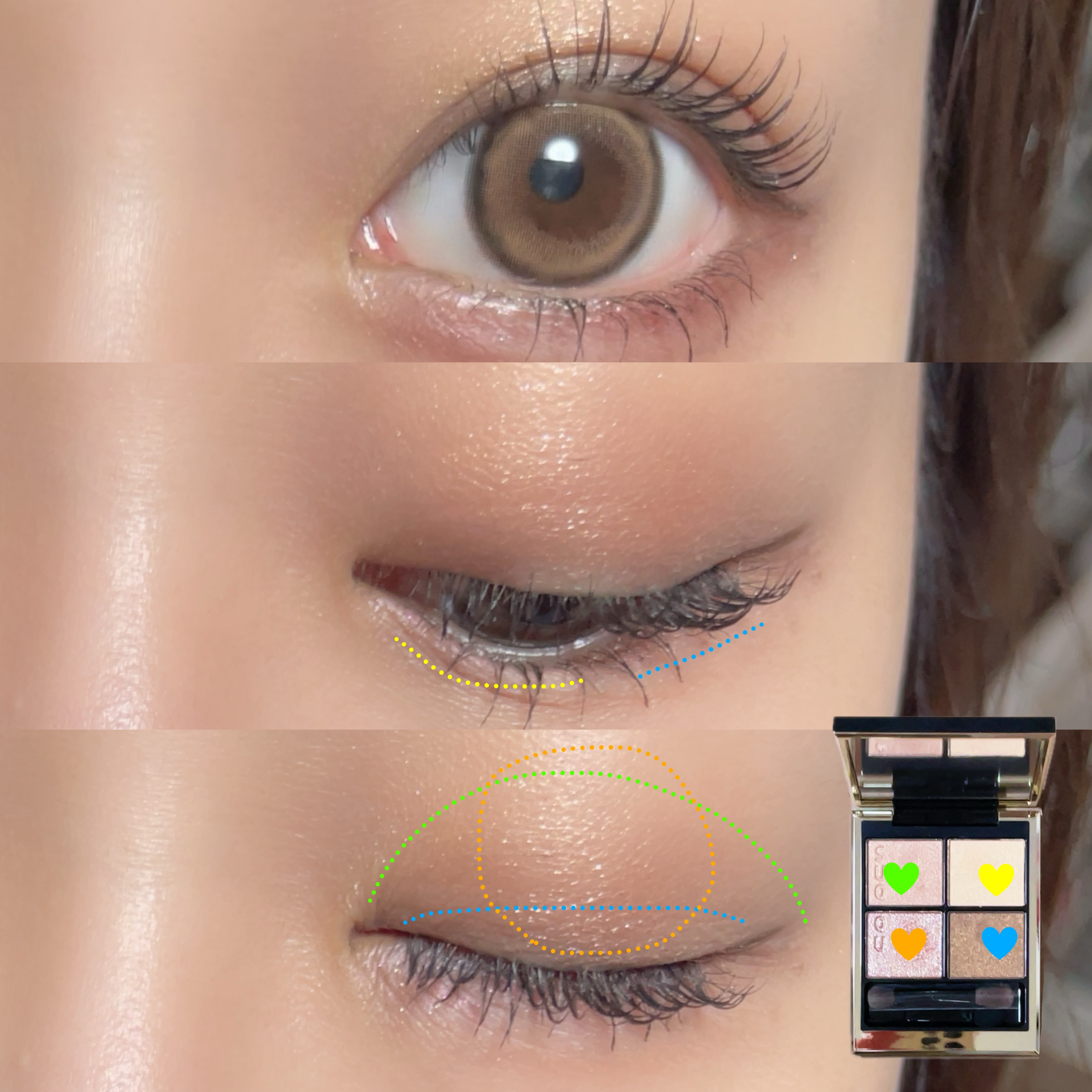 シグニチャー カラー アイズ 14 夕琥箔 -YUUKOHAKU/SUQQU/アイシャドウパレットを使ったクチコミ（3枚目）