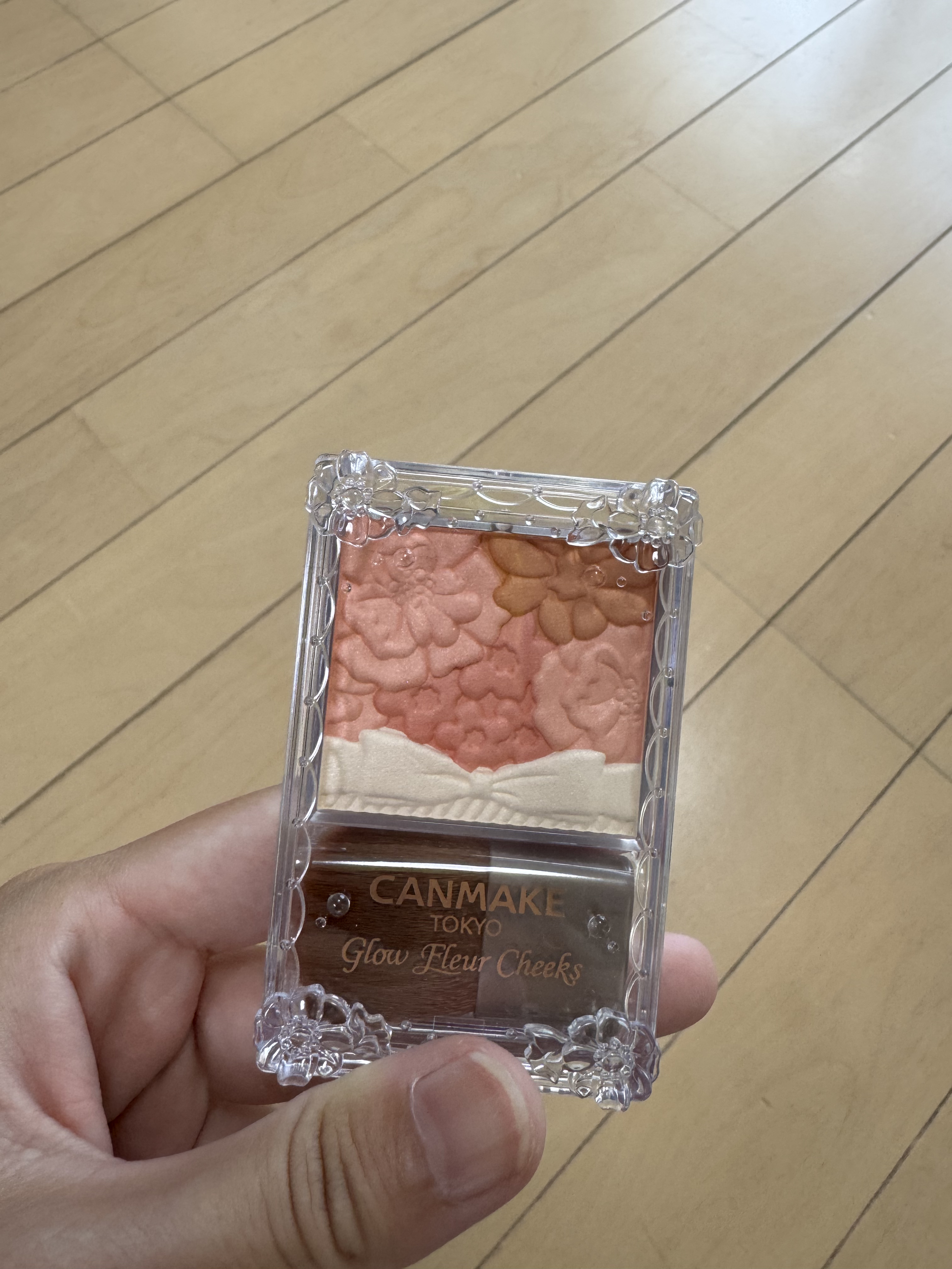 グロウフルールチークス 03 フェアリーオレンジフルール/キャンメイク/パウダーチークを使ったクチコミ（1枚目）