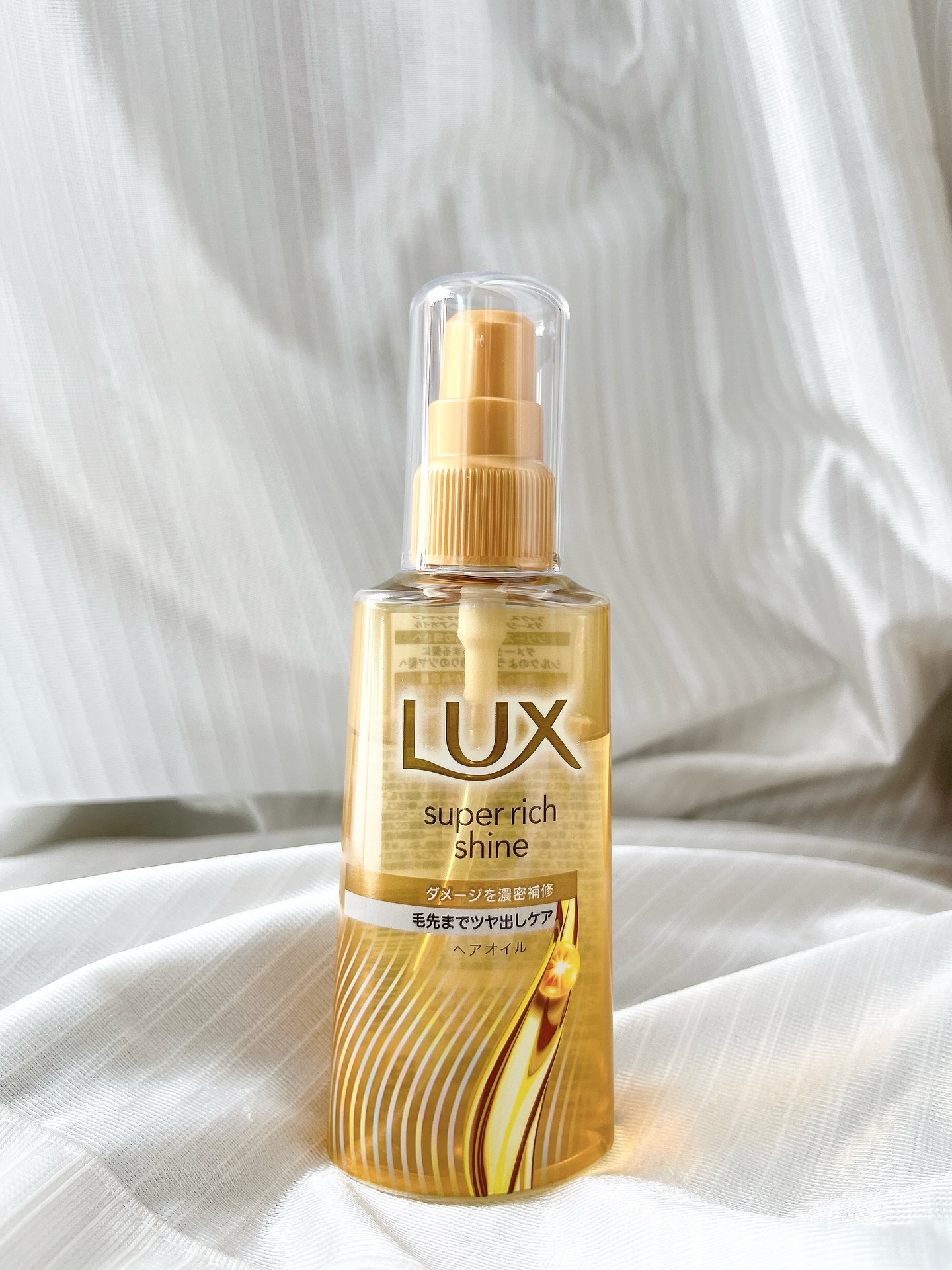 LUX ラックススーパーリッチシャインダメージリペア補修ヘアオイルのクチコミ「ラックスの商品モニターに協力中です。

／
10年ぶり大幅リニューアル！
ラックススーパーリッ.....」（2枚目）