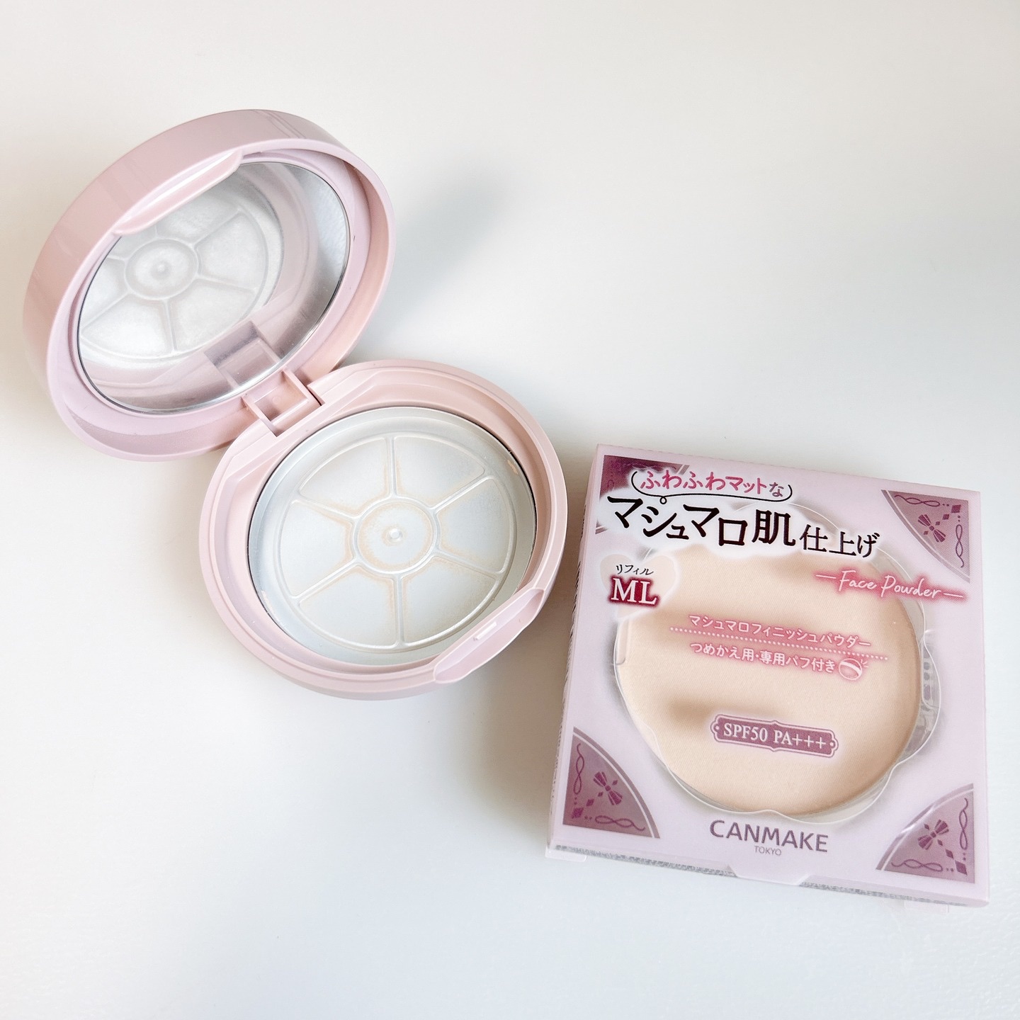 マシュマロフィニッシュパウダー/キャンメイク/プレストパウダーを使ったクチコミ（3枚目）