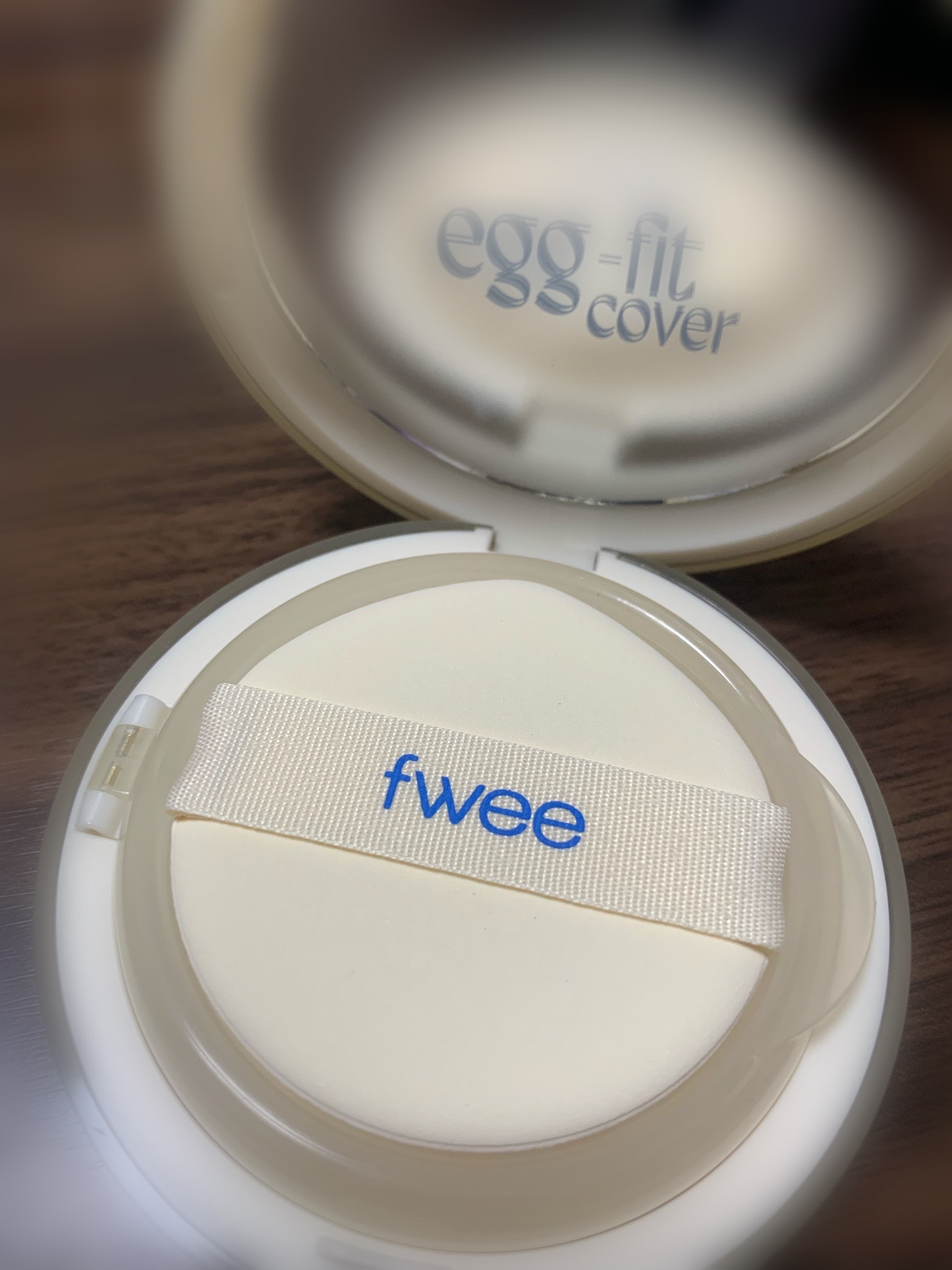 フィー クッションエッグフィットカバー/fwee/クッションファンデーションを使ったクチコミ（2枚目）