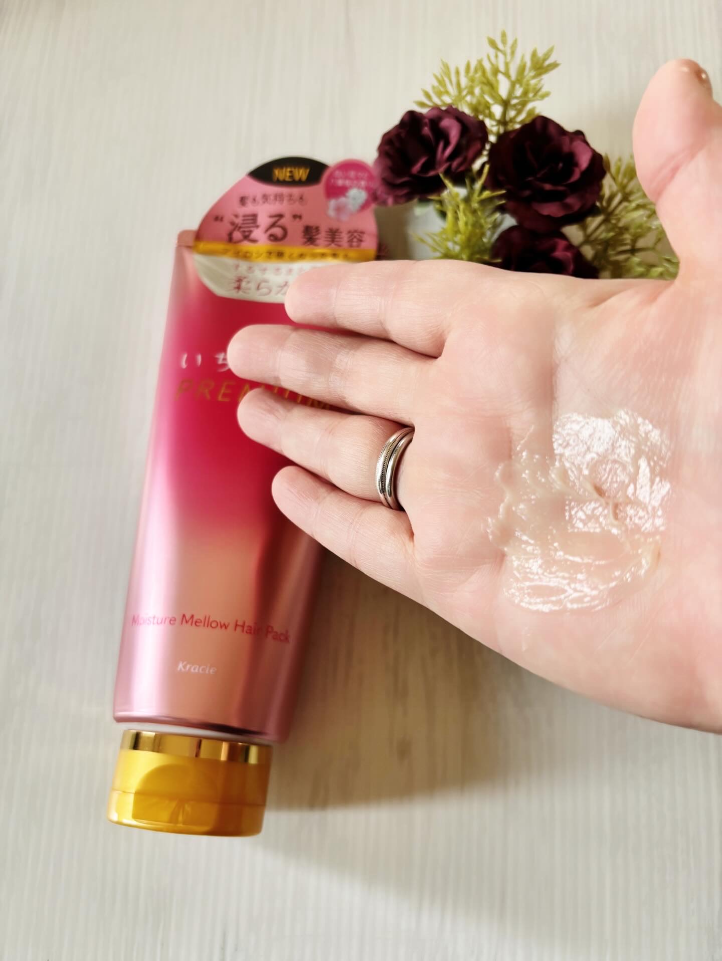 いち髪THE PREMIUMモイスチャーメロウヘアパック/いち髪/ヘアマスク・ヘアパックを使ったクチコミ（3枚目）