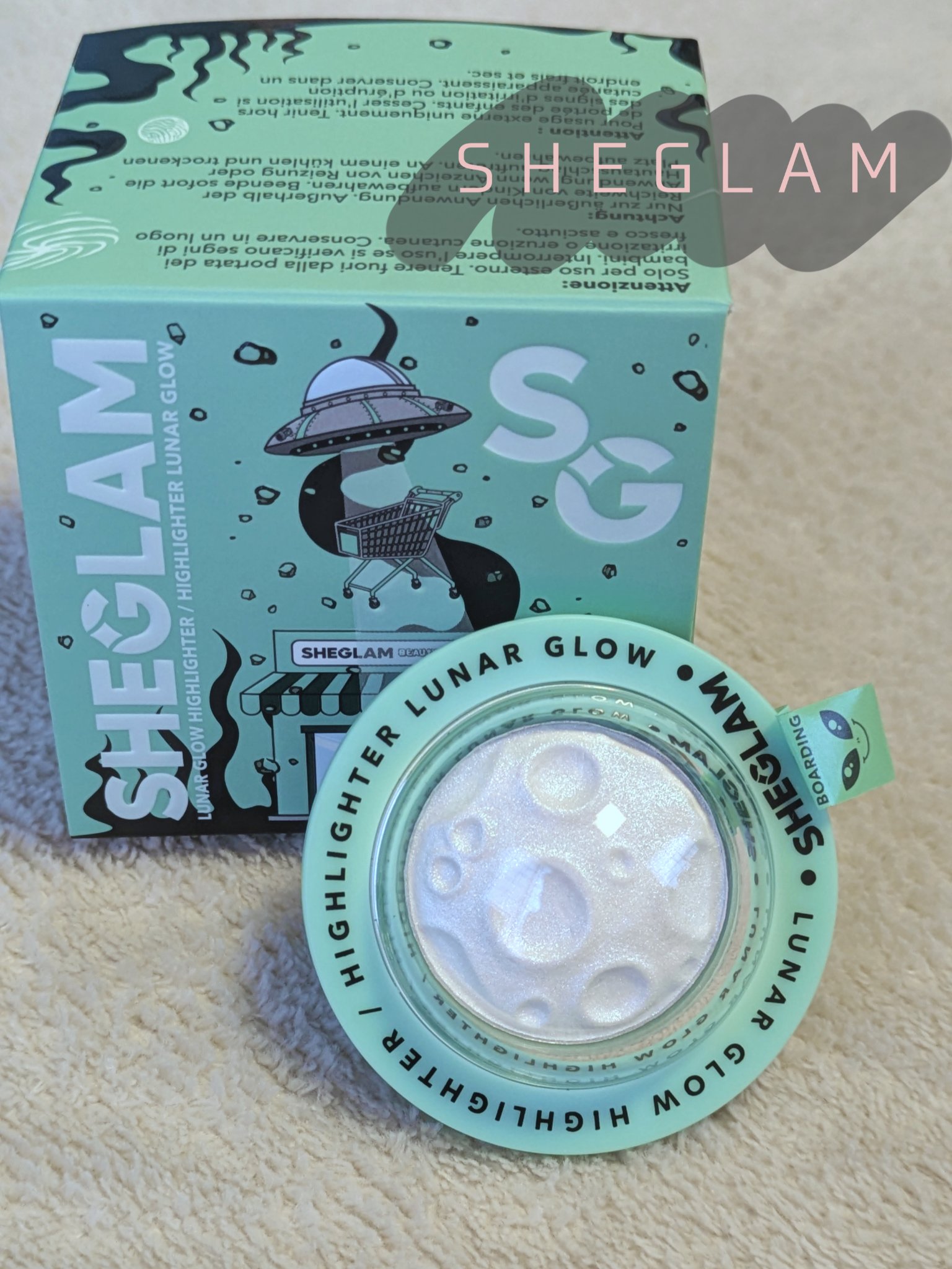 ルナグロウ ハイライター/SHEGLAM/パウダーハイライトを使ったクチコミ（1枚目）