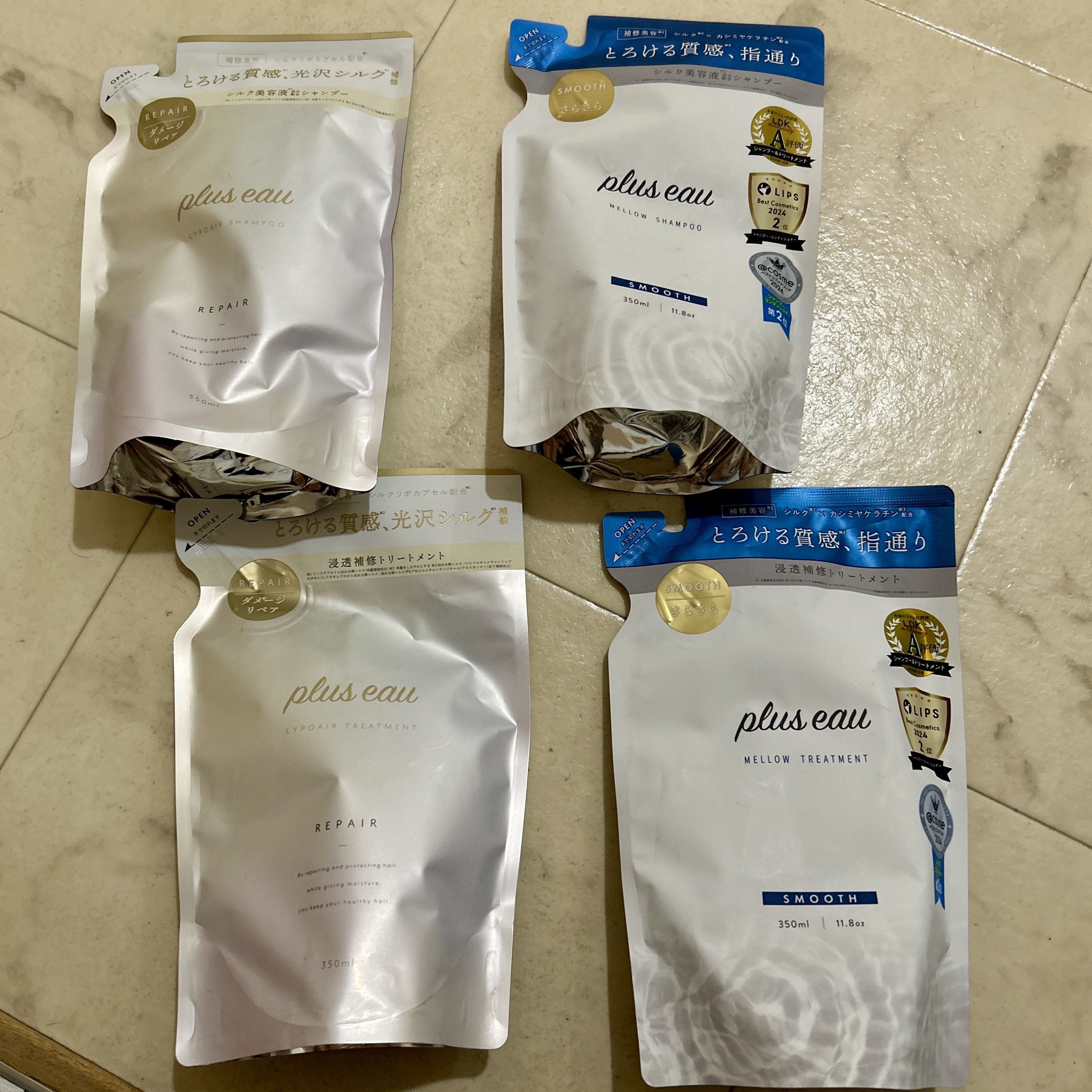 リポアシャンプー/リポアトリートメント/plus eau/市販シャンプーを使ったクチコミ（1枚目）