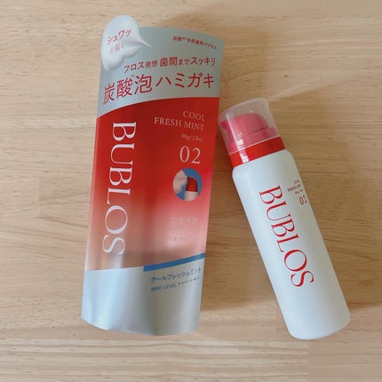 バブロス 炭酸泡ハミガキ クールフレッシュミント/BUBLOS/歯磨き粉の画像