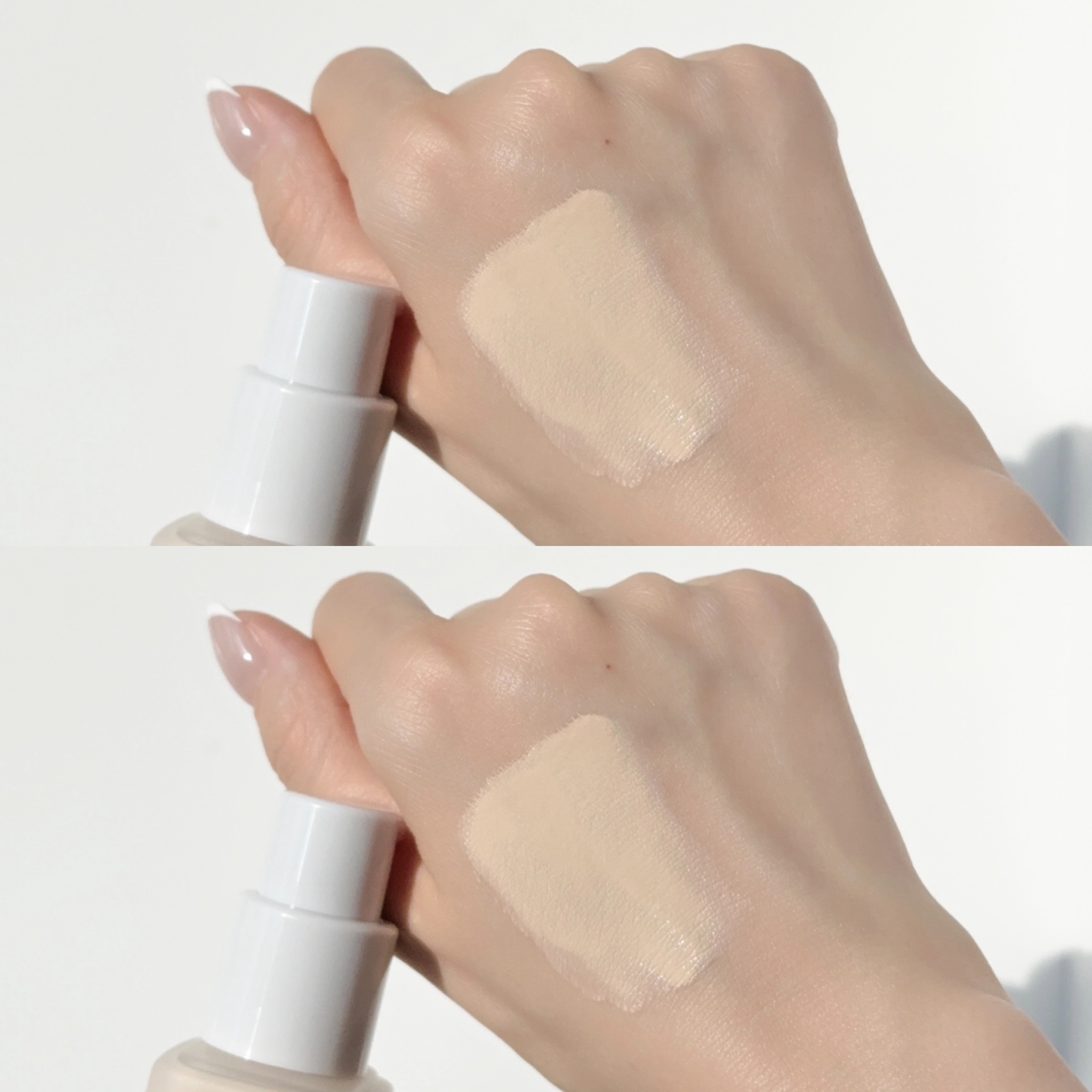 シームレスウェアファンデーション/wakemake/リキッドファンデーションを使ったクチコミ（3枚目）