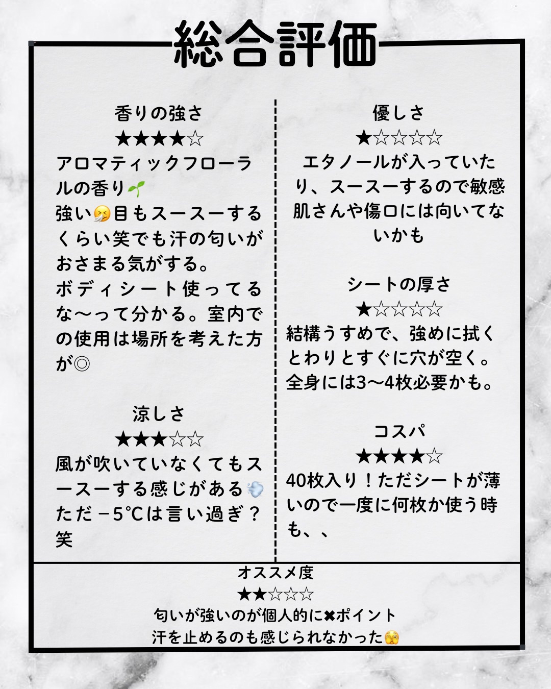デオカラット 薬用デオドラント ボディシート/デオカラット/ボディシートを使ったクチコミ（3枚目）