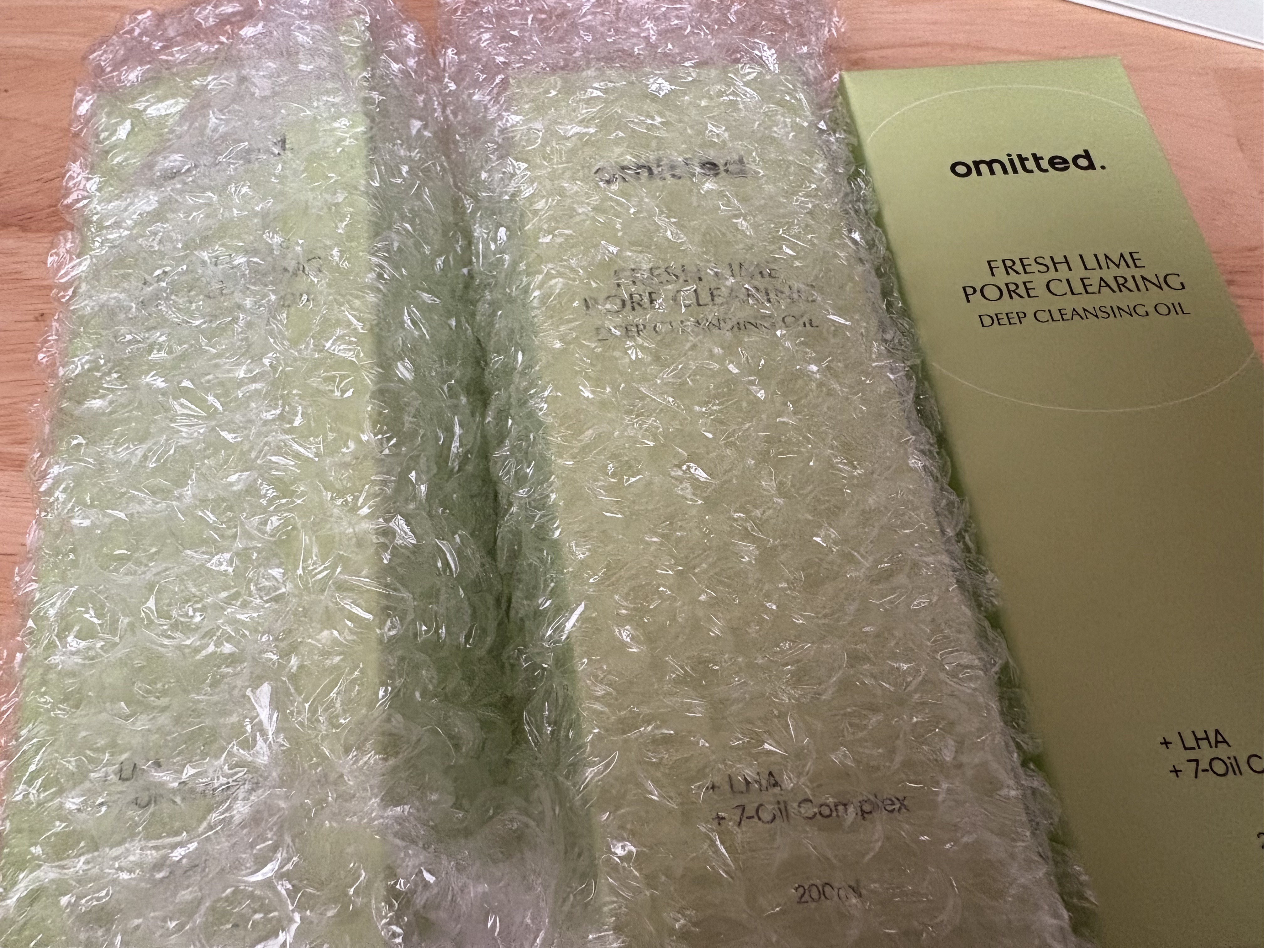 omitted. フレッシュライムLHAツヤ肌ディープクレンジングオイルのクチコミ「omitted.フレッシュライムLHAツヤ肌ディープクレンジングオイルと酵素やコンブチャが届き.....」（2枚目）