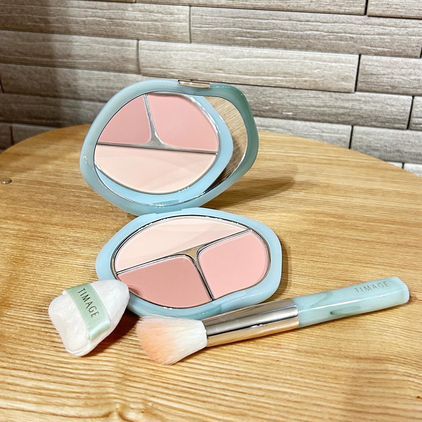 TIMAGE  3色チークパレット/TIMAGE/パウダーチークを使ったクチコミ（1枚目）