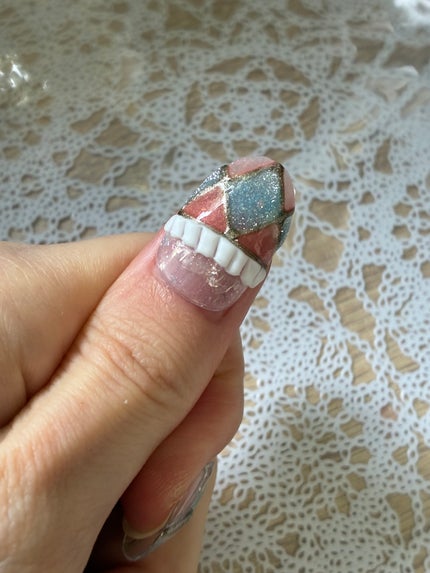 ジェルネイル(ライト対応)/セリア/ジェルネイルを使ったクチコミ(3枚目)