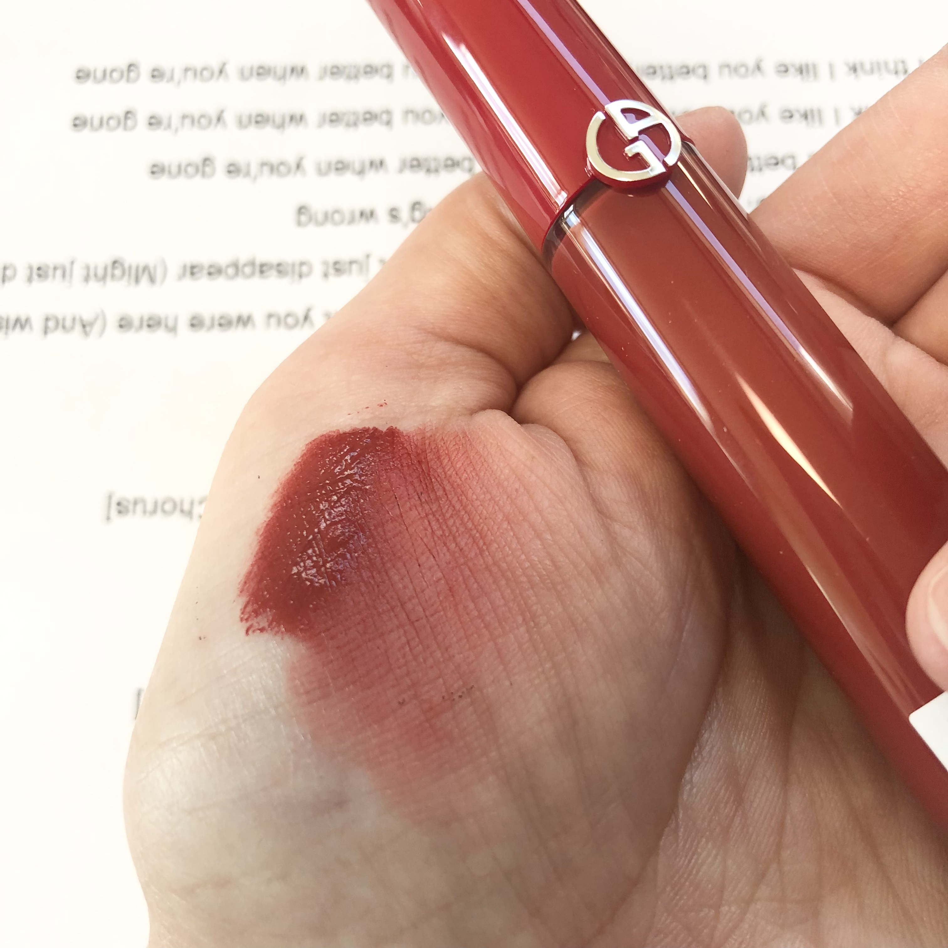 リップ マエストロ #415 Redwood/ジョルジオ アルマーニ ビューティ/口紅を使ったクチコミ（1枚目）