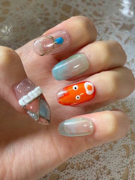 ジェルネイル(ライト対応)/セリア/ジェルネイルを使ったクチコミ(2枚目)