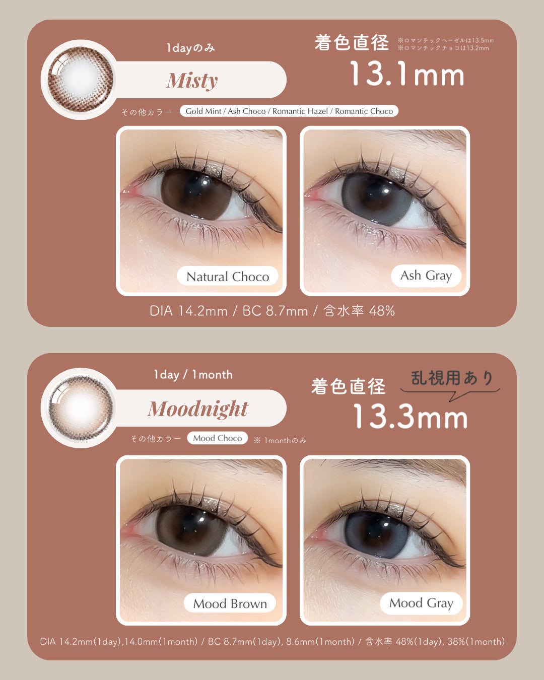 Cherry Moon 1day/OLENS/カラーコンタクトレンズを使ったクチコミ(9枚目)