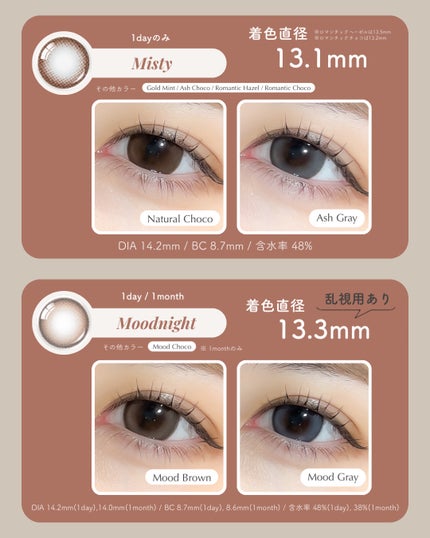 Cherry Moon 1day/OLENS/カラーコンタクトレンズを使ったクチコミ(9枚目)