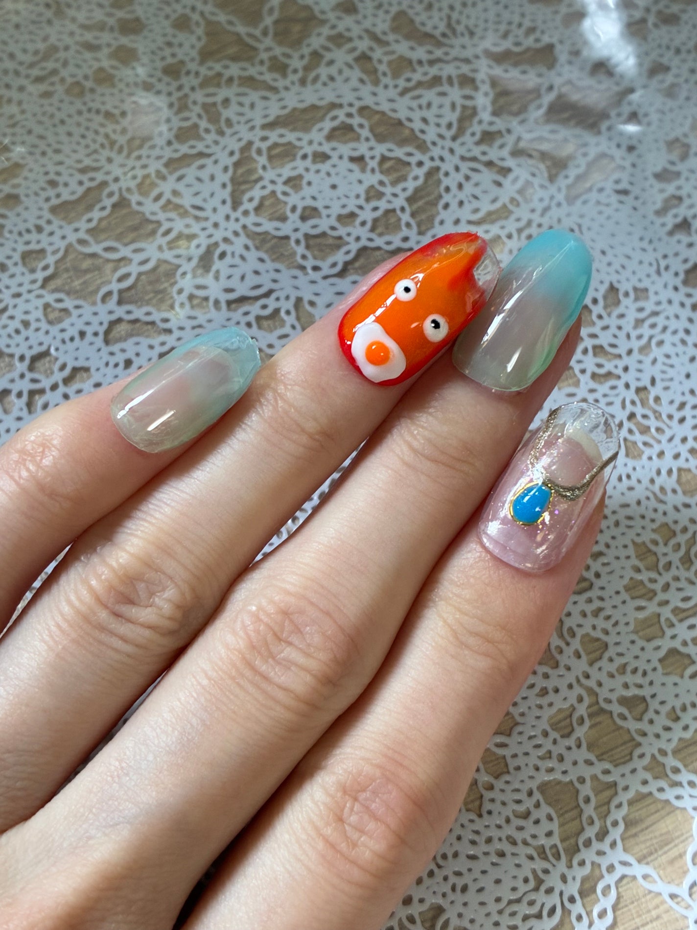 ジェルネイル(ライト対応)/セリア/ジェルネイルを使ったクチコミ(4枚目)