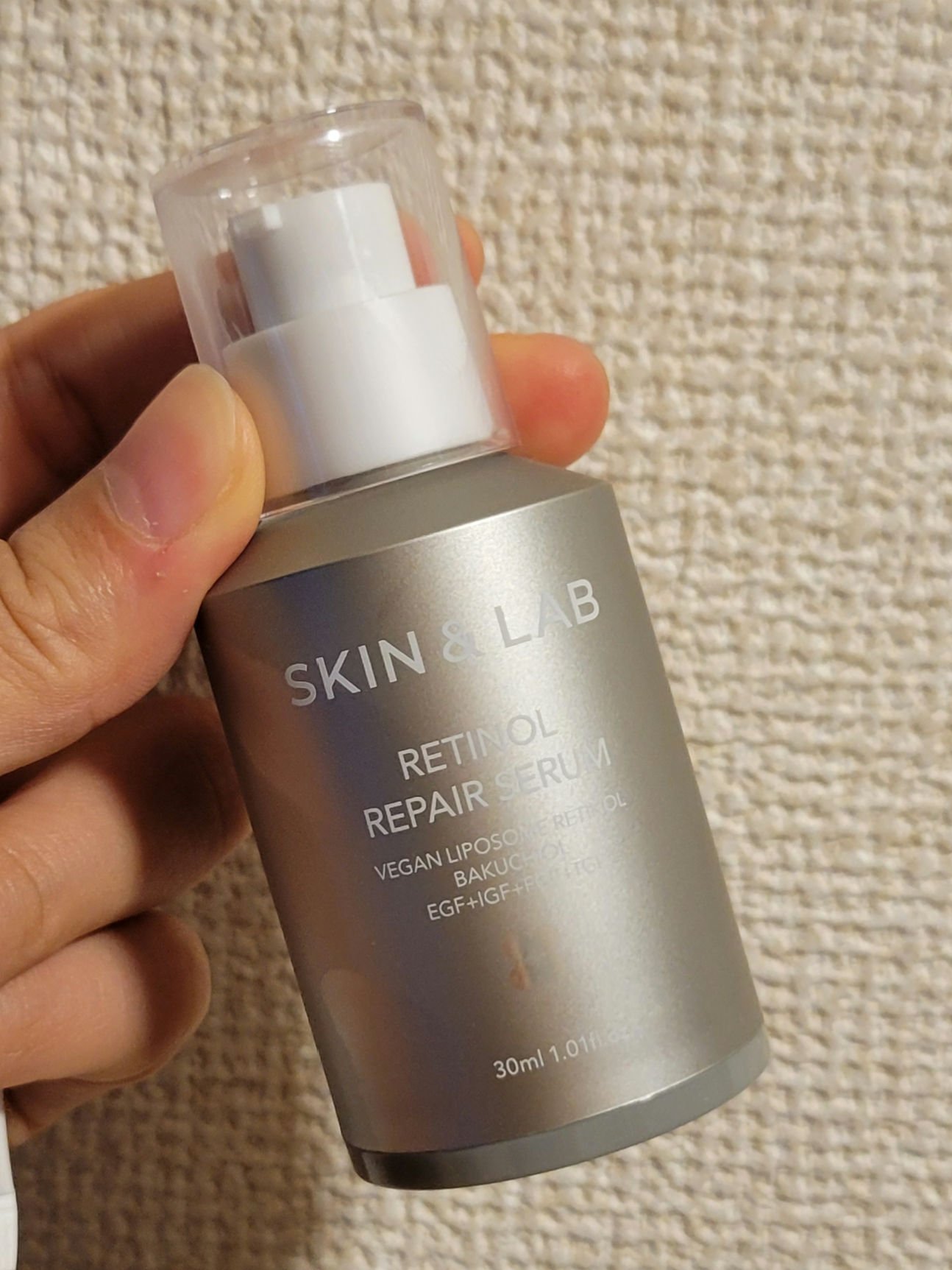 ヴィーガンリポソームレチノールセラム/SKIN&LAB/美容液を使ったクチコミ（1枚目）