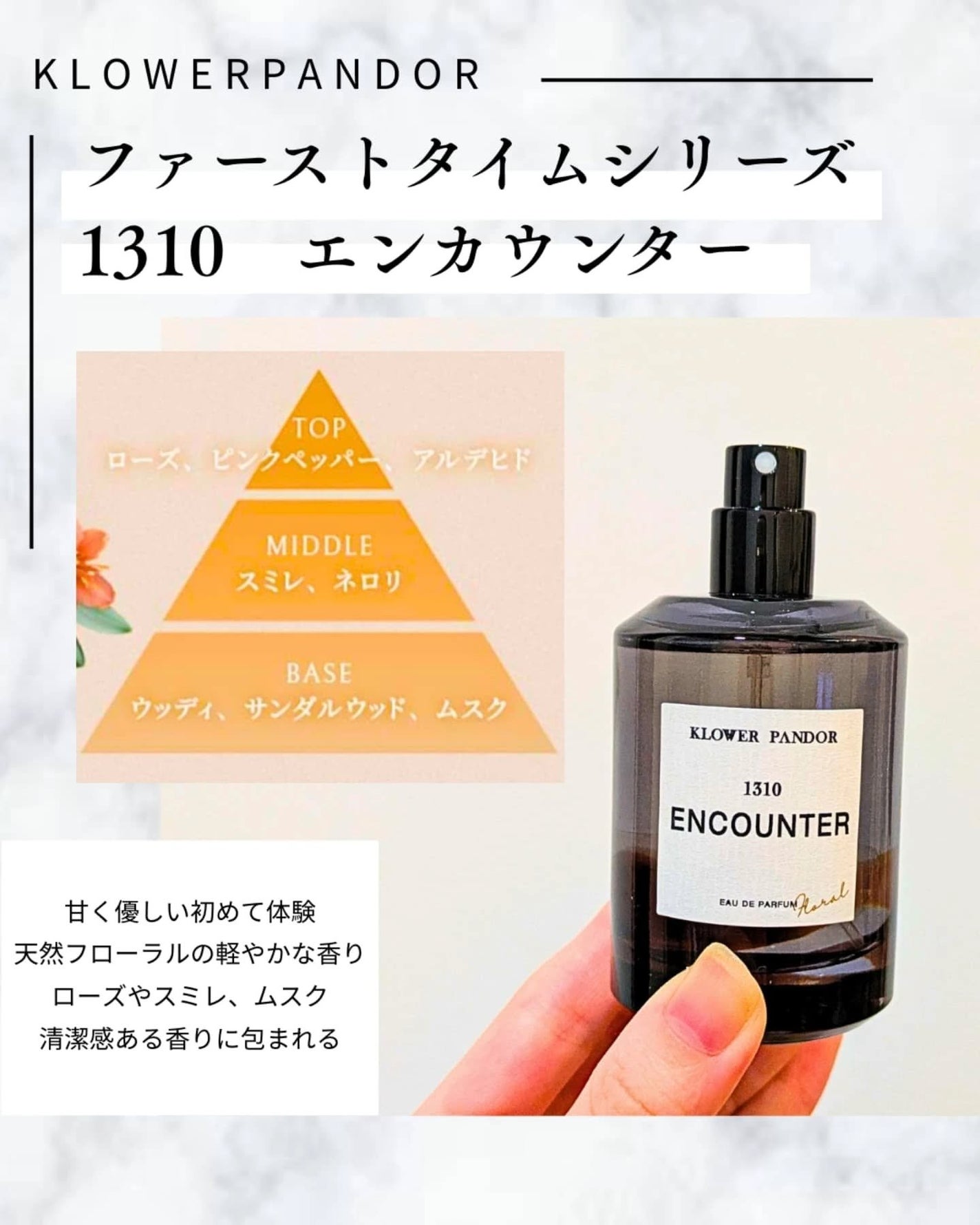 1310 エンカウンター/KLOWER PANDOR/香水(レディース)を使ったクチコミ(2枚目)
