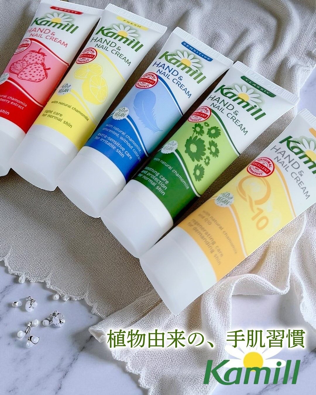 ハンド&ネイルクリームミニ 企画セット30ml*5/カミール/その他キットセットを使ったクチコミ(1枚目)