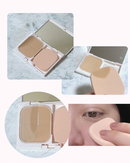 メルティセラム グロウパウダー OC-405 オークル/ESPRIQUE/パウダーファンデーションを使ったクチコミ(2枚目)