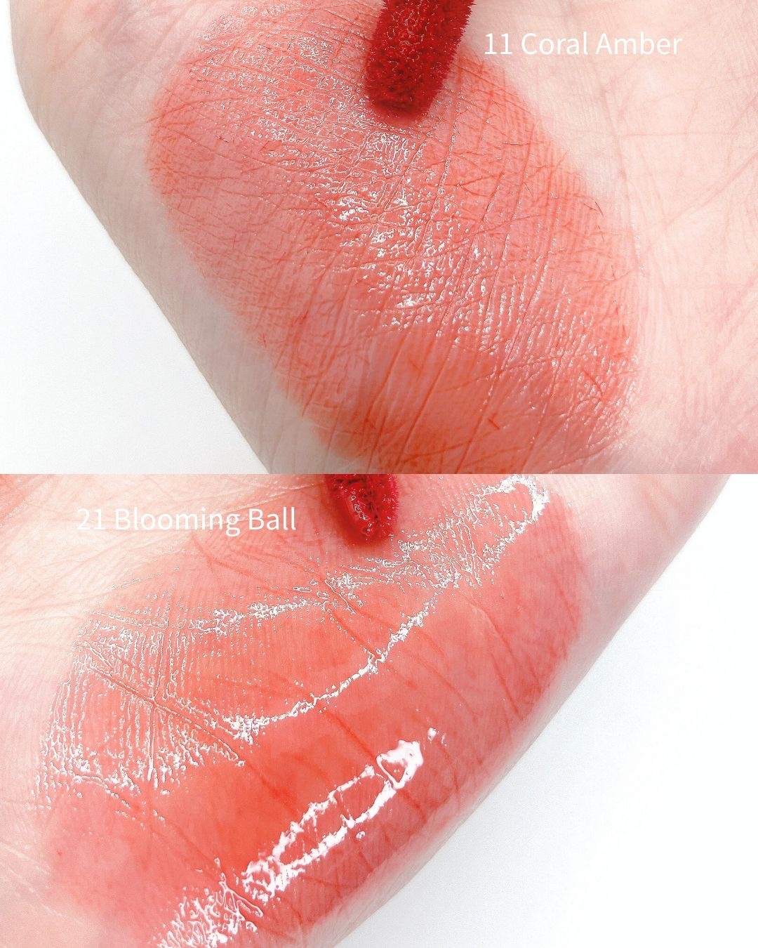 リップポーション アクアグロー 11 コーラルアンバー(日本限定)/alternativestereo/リップグロスを使ったクチコミ（3枚目）