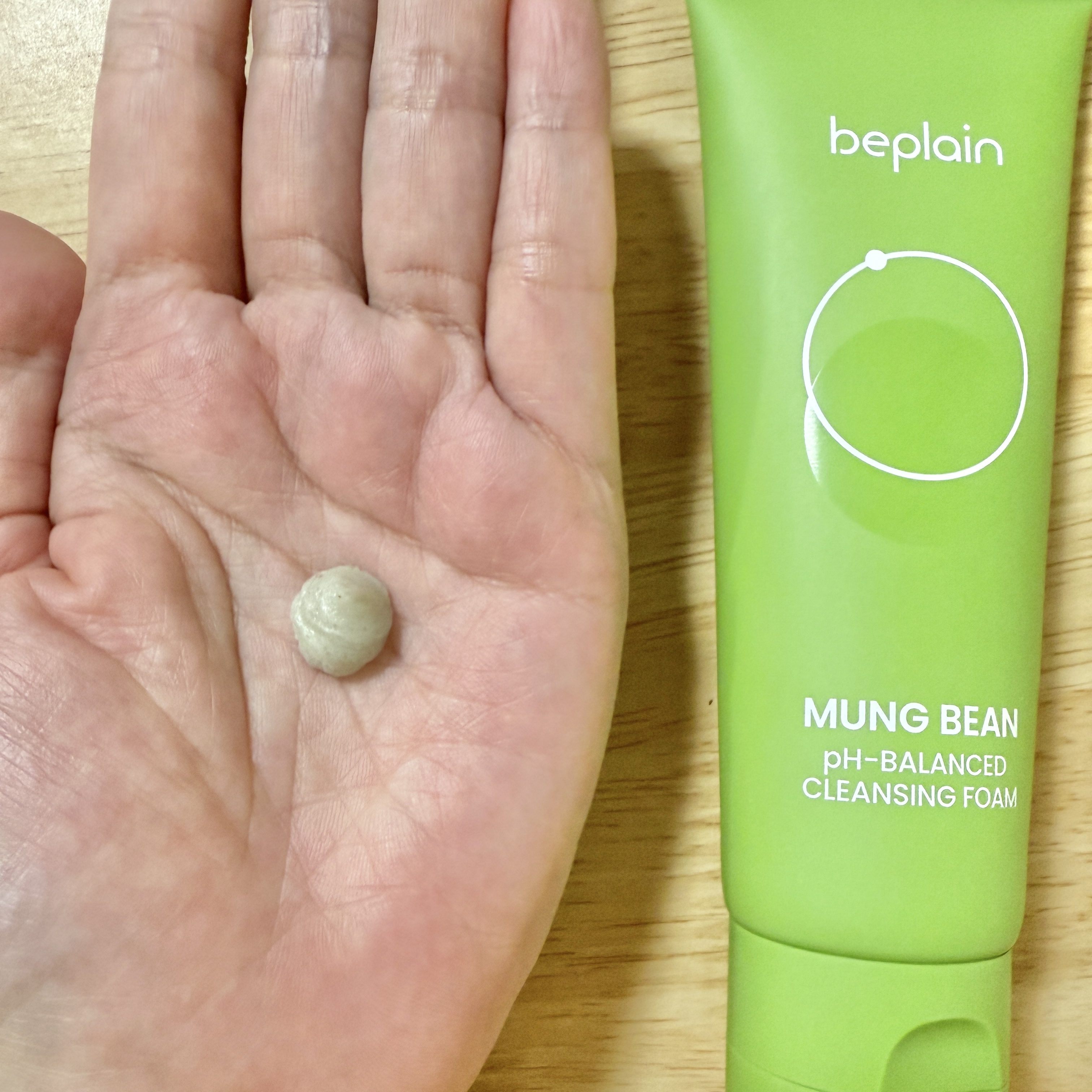 緑豆弱酸性洗顔フォーム/beplain/洗顔フォームを使ったクチコミ（2枚目）