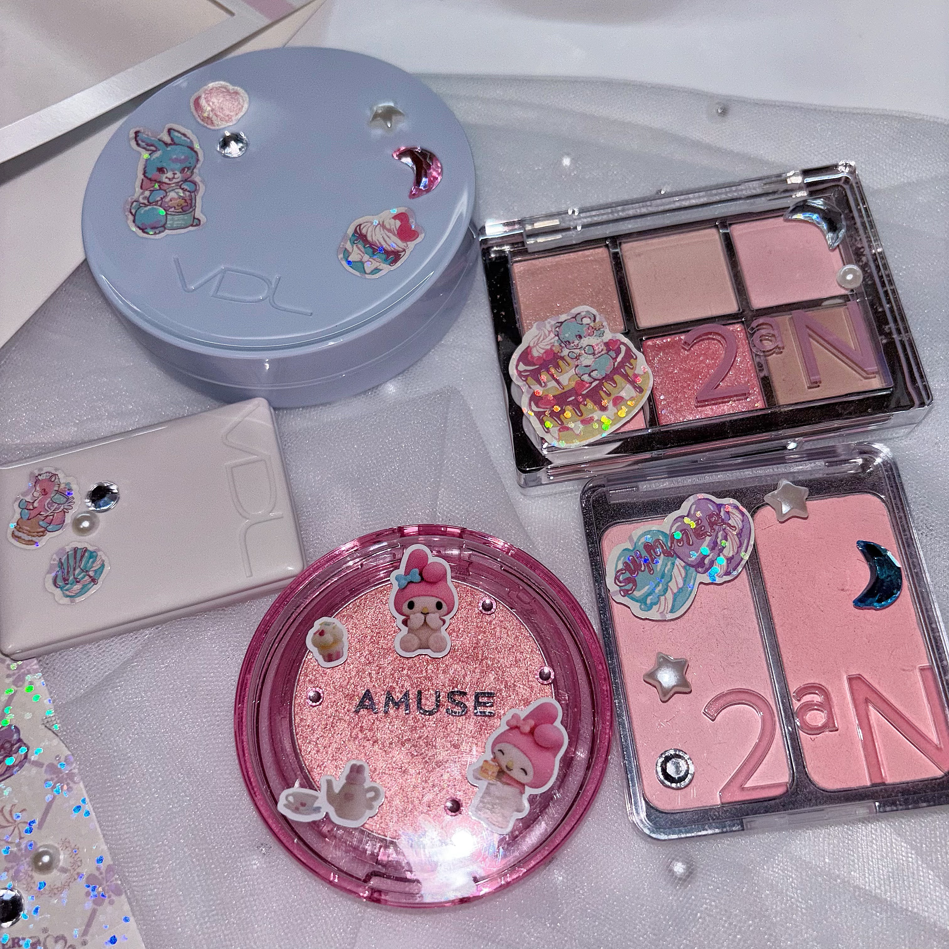 アイステイン エッセンシャル シャドウ デュオ 03 バニー ピーチ/VDL/アイシャドウパレットを使ったクチコミ（1枚目）