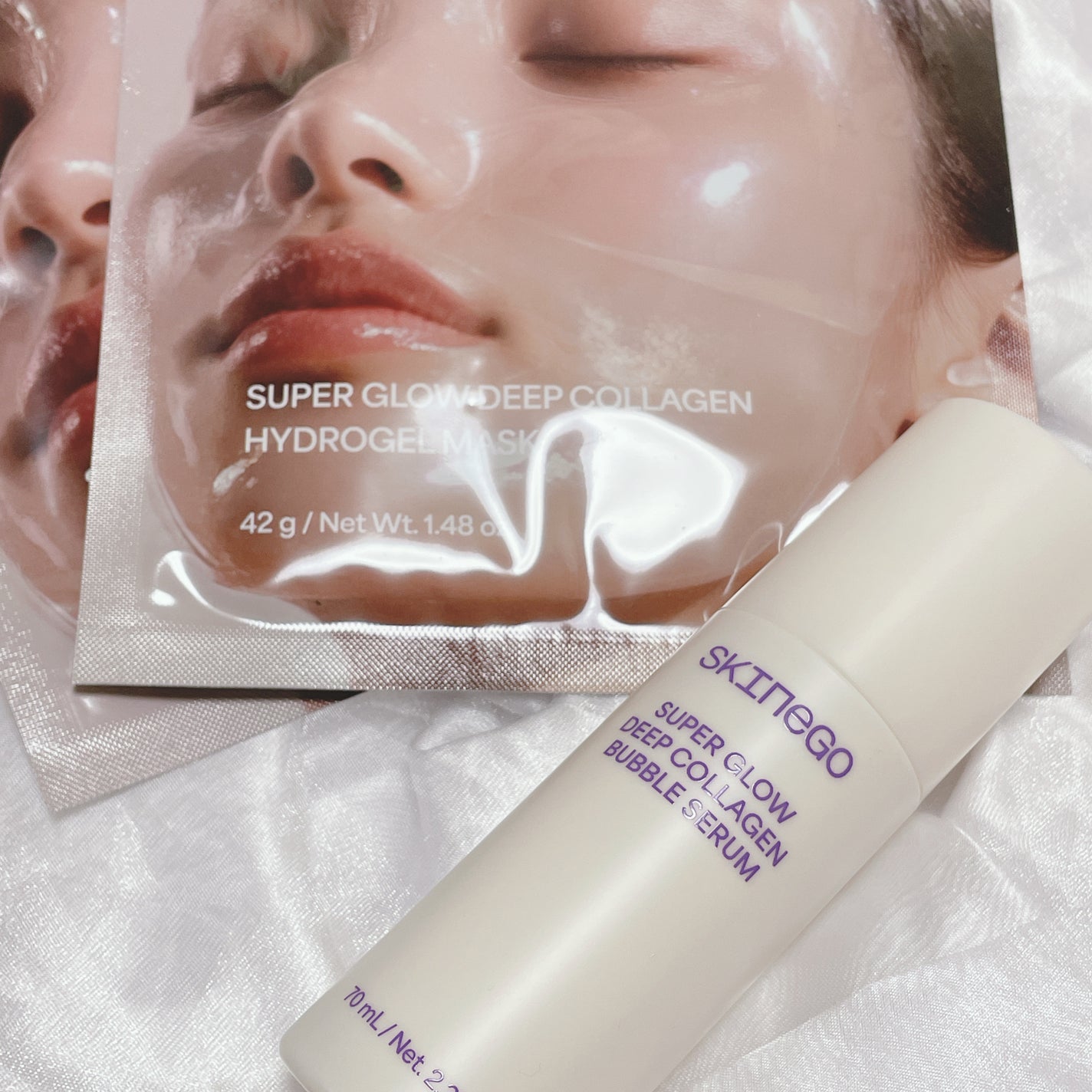 SUPER GLOW DEEP COLLAGEN BUBBLE SERUM/SKINEGO/美容液を使ったクチコミ(1枚目)