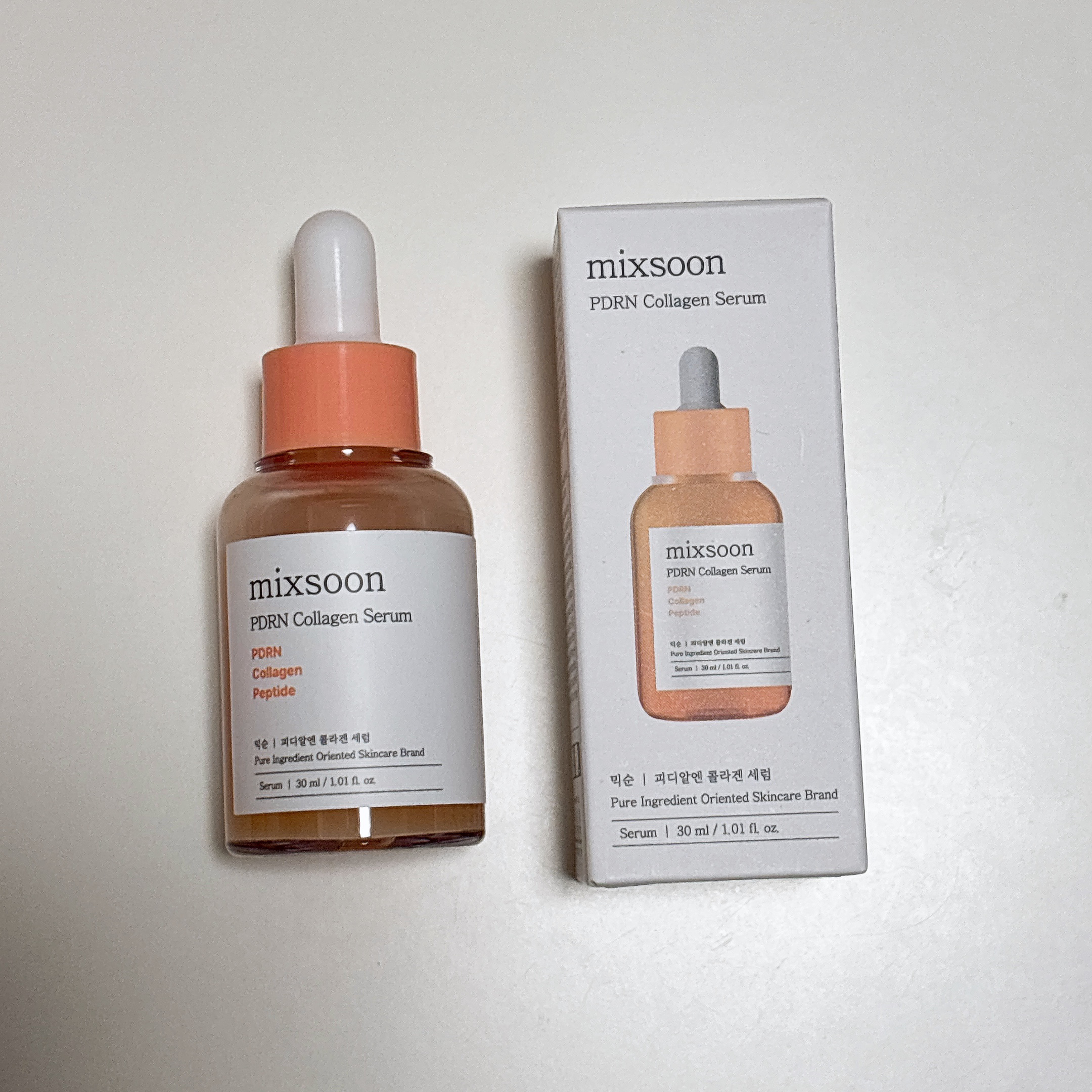 안녕하세요~ 엠입니다!!
こんにちは！えむです☺︎

今回は、mixsoonのPDRN collagen serumを
ご紹介します！

初めてPDRNアンプルを購入しました👏🏻

【良かった点】
・粘度高めのテクスチャーで肌がもっち