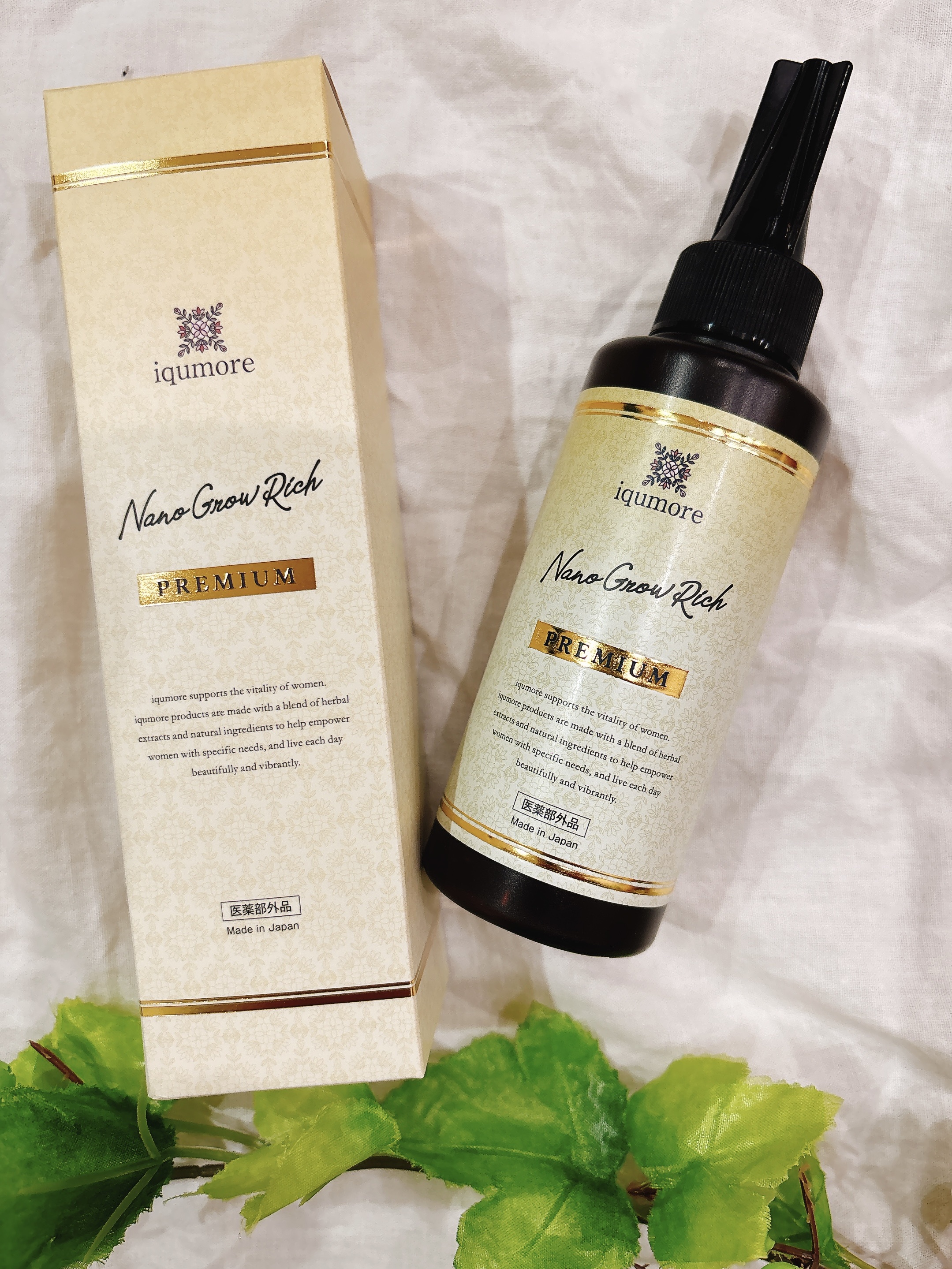 イクモアナノグロウリッチプレミアム/iqumore/頭皮ローションを使ったクチコミ（1枚目）
