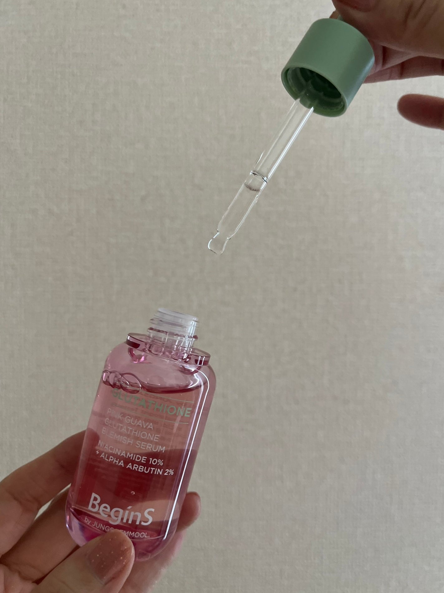 Pink Guava Glutathione Blemish Serum/BeginS by JUNGSAEMMOOL/美容液を使ったクチコミ(5枚目)