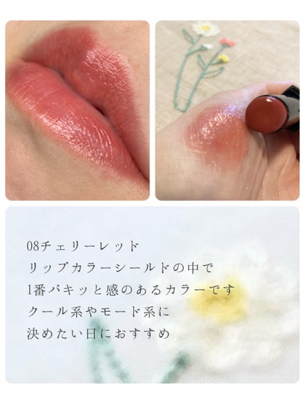 リップカラーシールド/CEZANNE/口紅を使ったクチコミ(7枚目)