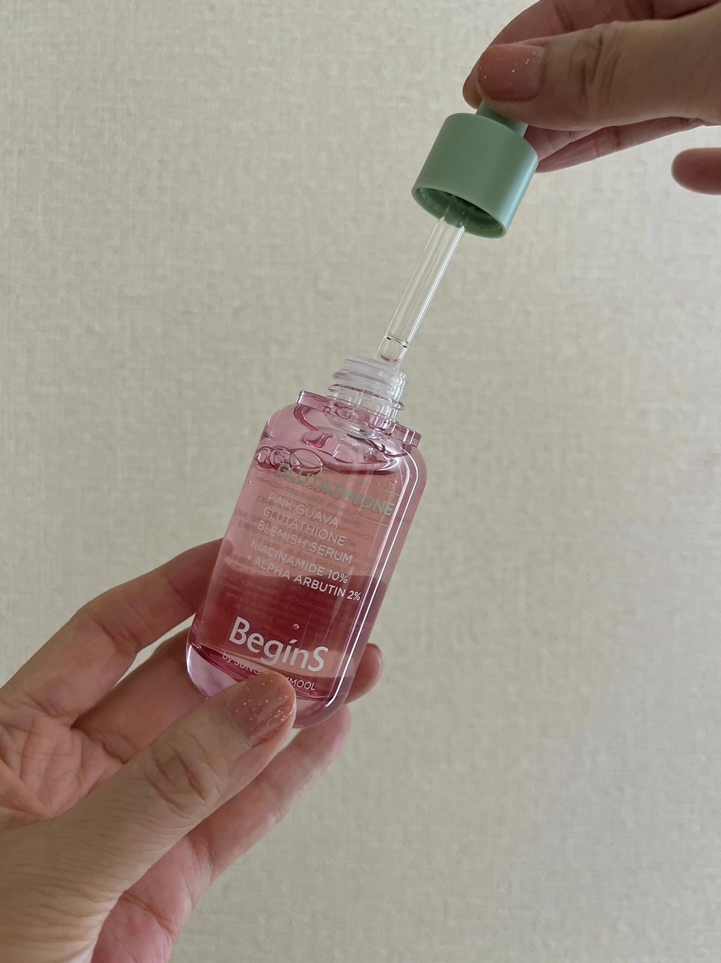 Pink Guava Glutathione Blemish Serum/BeginS by JUNGSAEMMOOL/美容液を使ったクチコミ(4枚目)