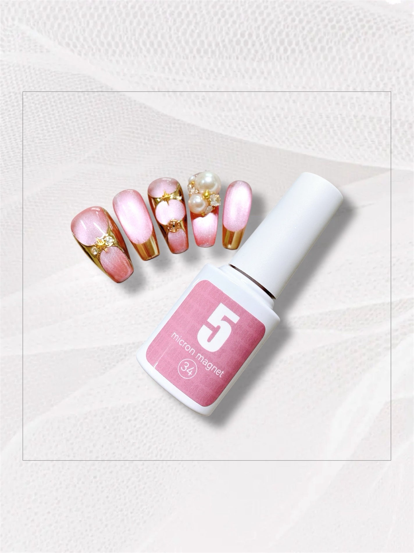 mizuki꙳ネイリスト on LIPS 「プチプラマグネットジェル💓ネイル工房さんの5ミクロンマグネット..」(3枚目)