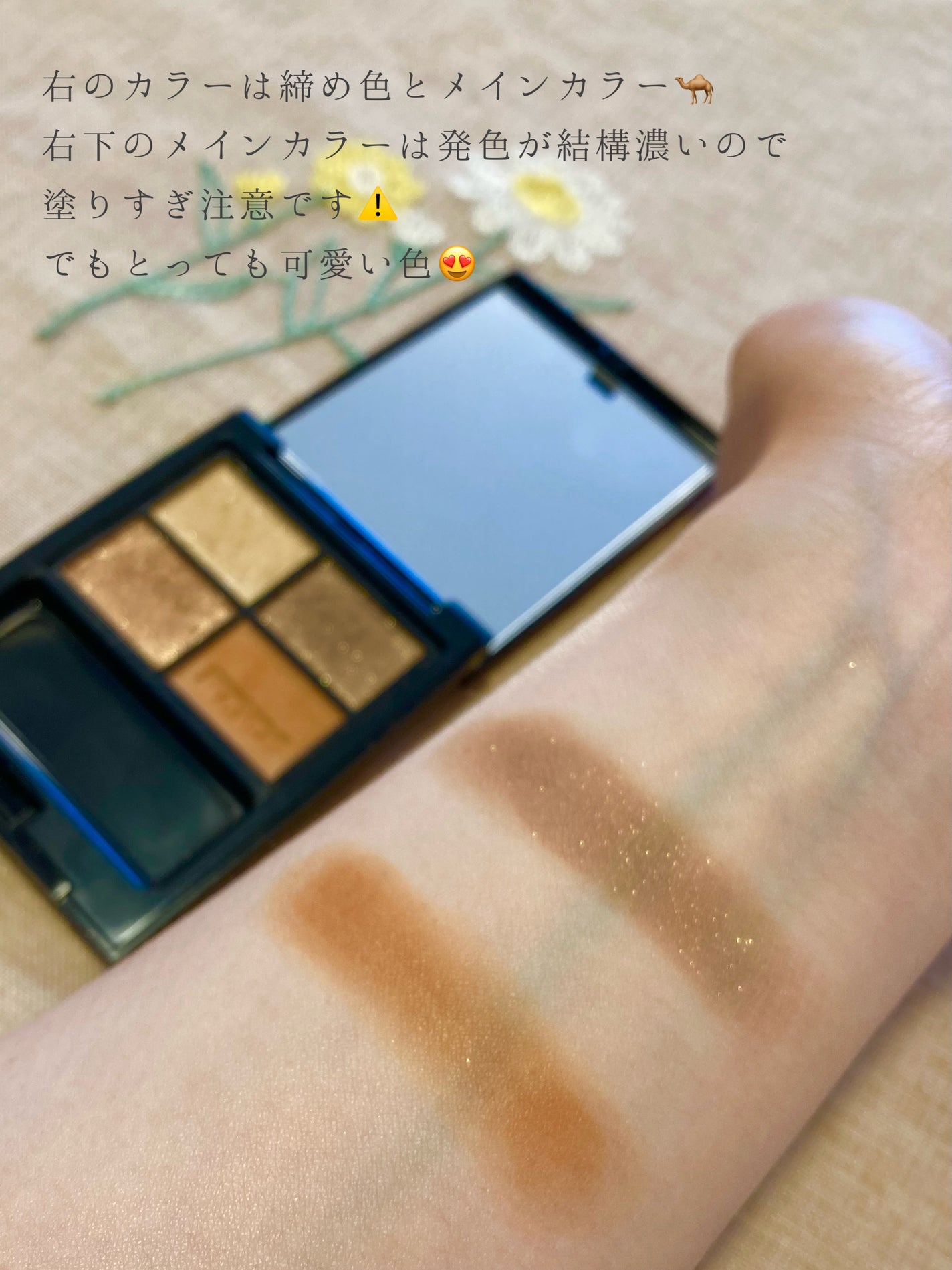 ミネラルクラッシィシャドー/エトヴォス/アイシャドウパレットを使ったクチコミ(4枚目)