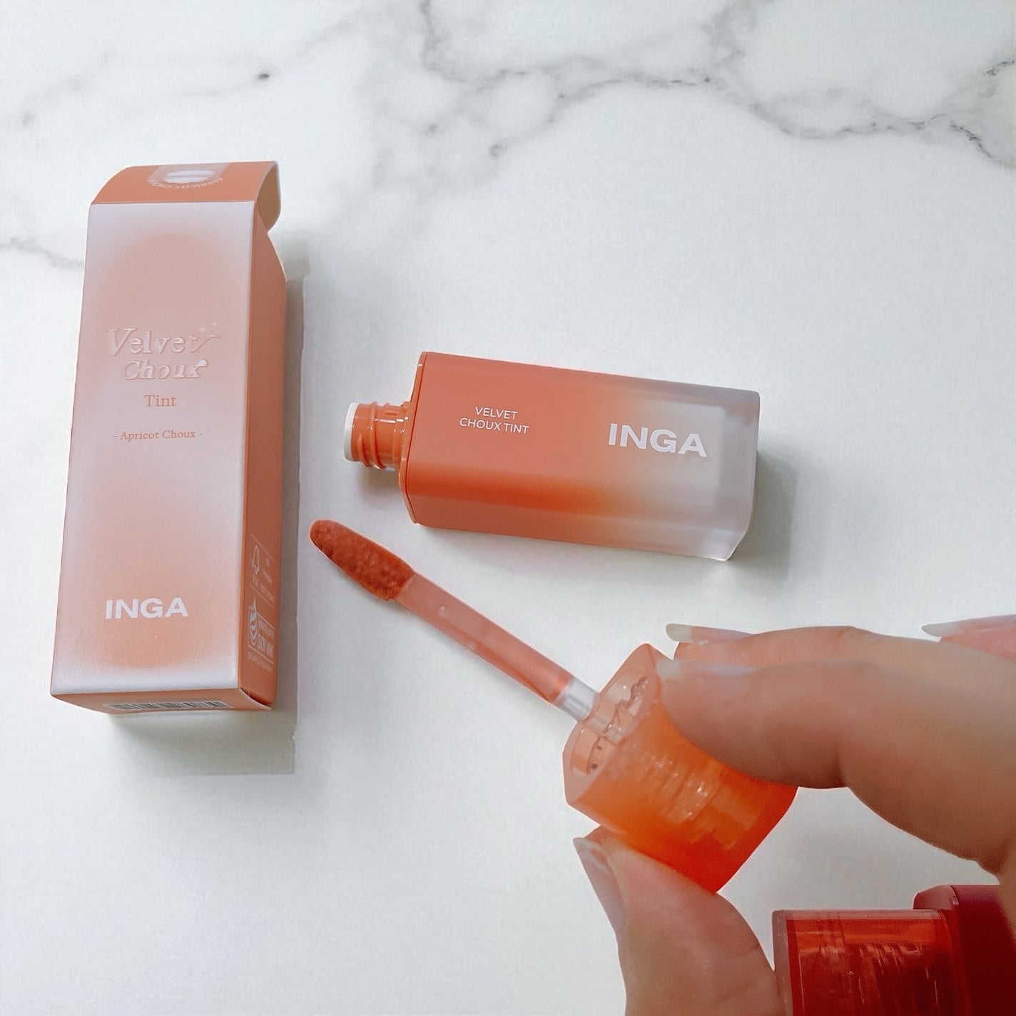 ベルベットシューティント/INGA/リップティントを使ったクチコミ(3枚目)