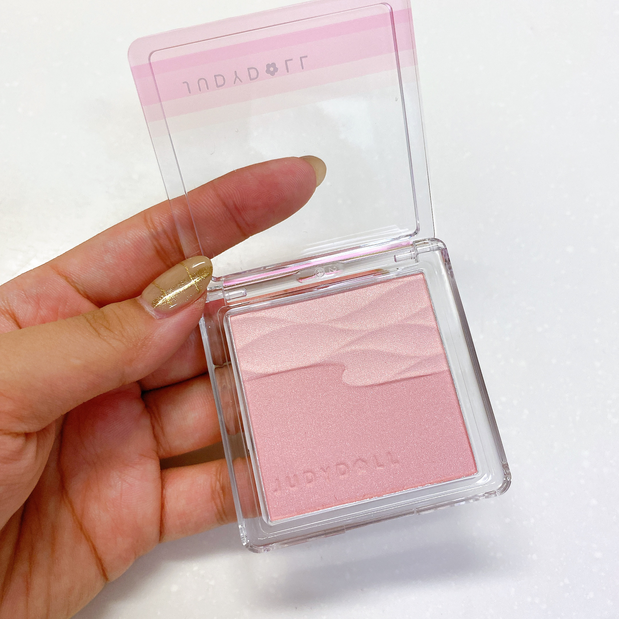 JUDYDOLL アイドルほっぺメーカーのクチコミ「\JUDYDOLL アイドルほっぺメーカー/

02　ももきゅんベール

#Qoo10メガ割 ..」（2枚目）