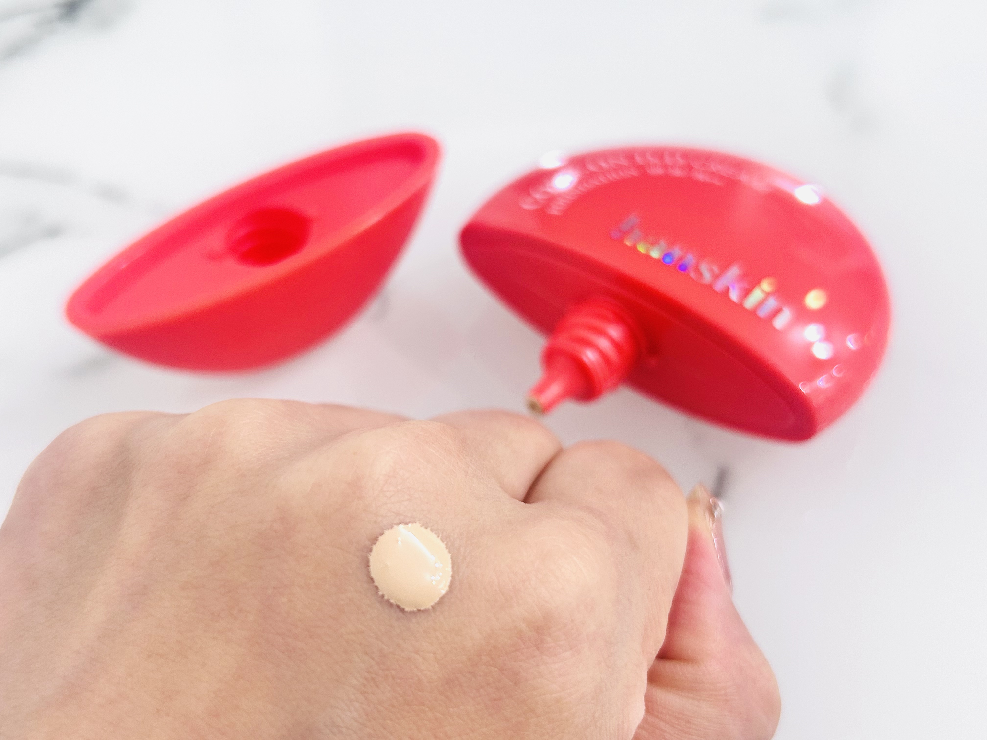 CODEON DDクリームファンデーション/ハンスキン/クリーム・エマルジョンファンデーションを使ったクチコミ（2枚目）