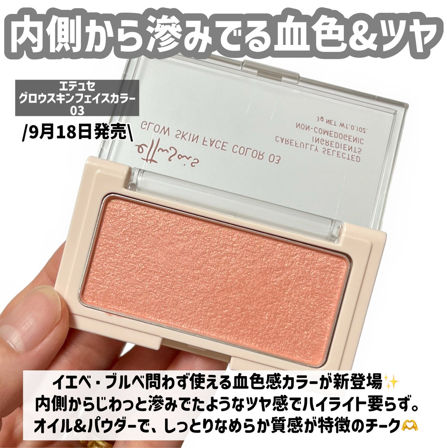 エテュセ グロウスキン フェイスカラー/ettusais/パウダーチークを使ったクチコミ(4枚目)