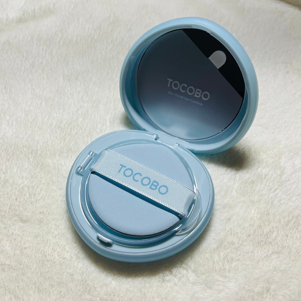 ブラーフィニッシュサンクッション/TOCOBO/日焼け止めパウダーを使ったクチコミ(3枚目)