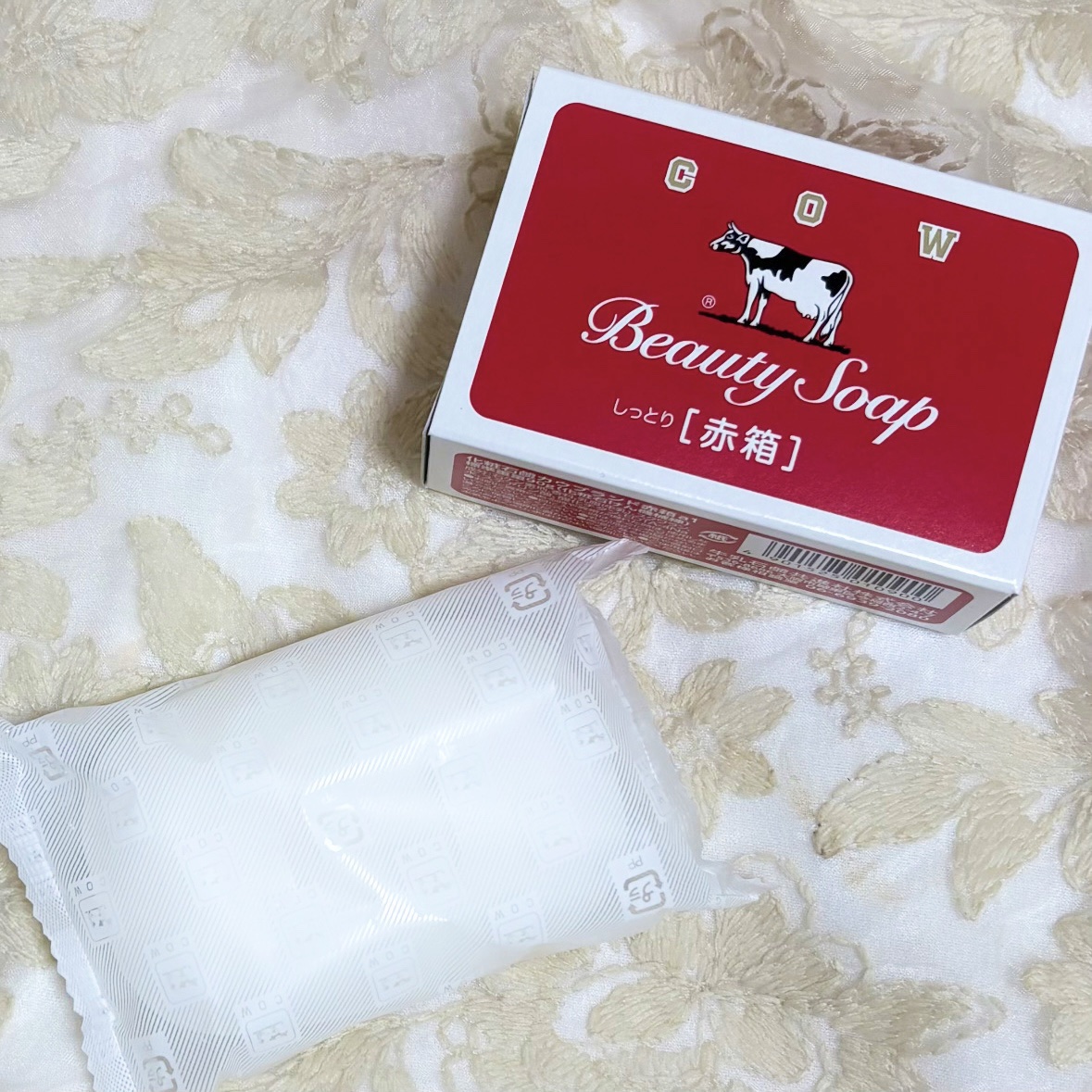 赤箱 (しっとり)/カウブランド/洗顔石鹸を使ったクチコミ（3枚目）